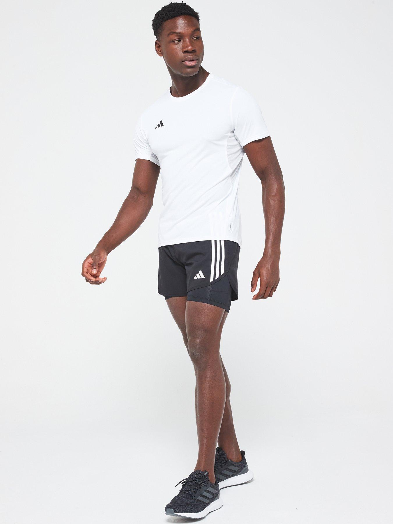 Image 3 of 4 of adidas Mens Running Adizero T-Shirt - White