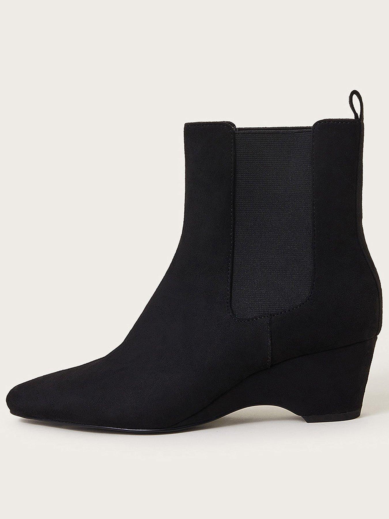 Suede wedge boots uk online