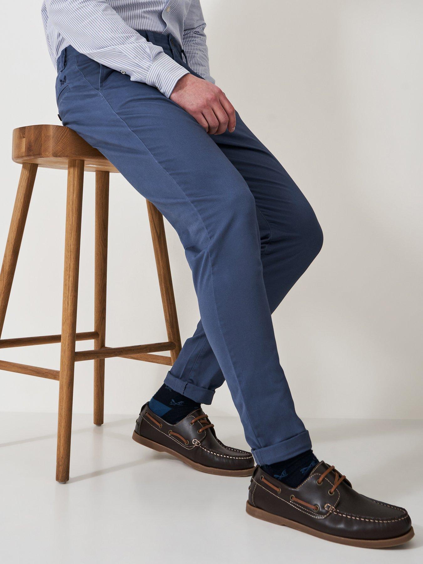 undefined Slim Fit Heritage Chinos - Blue