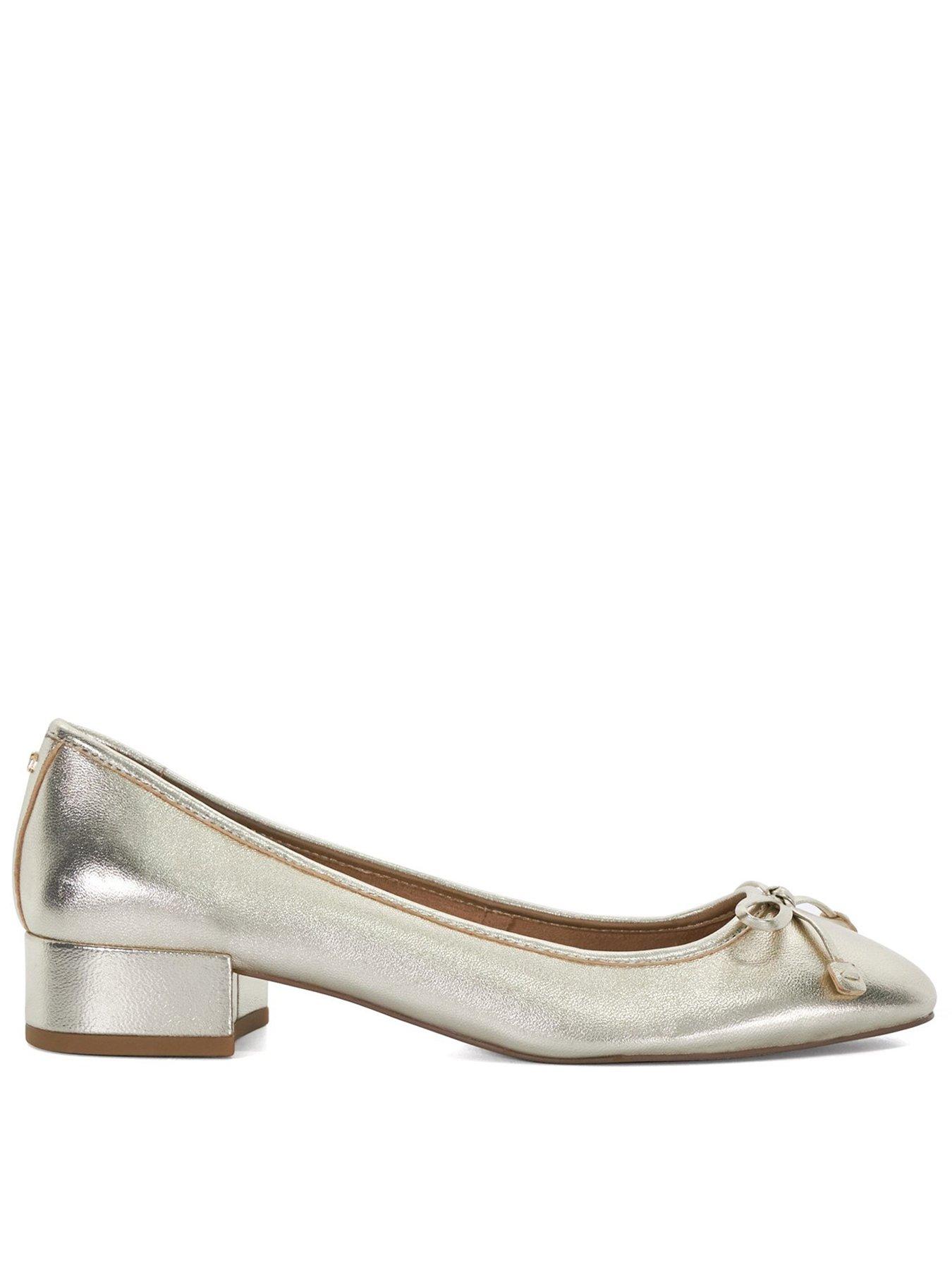 Dune London Hollies Ballerina - Gold