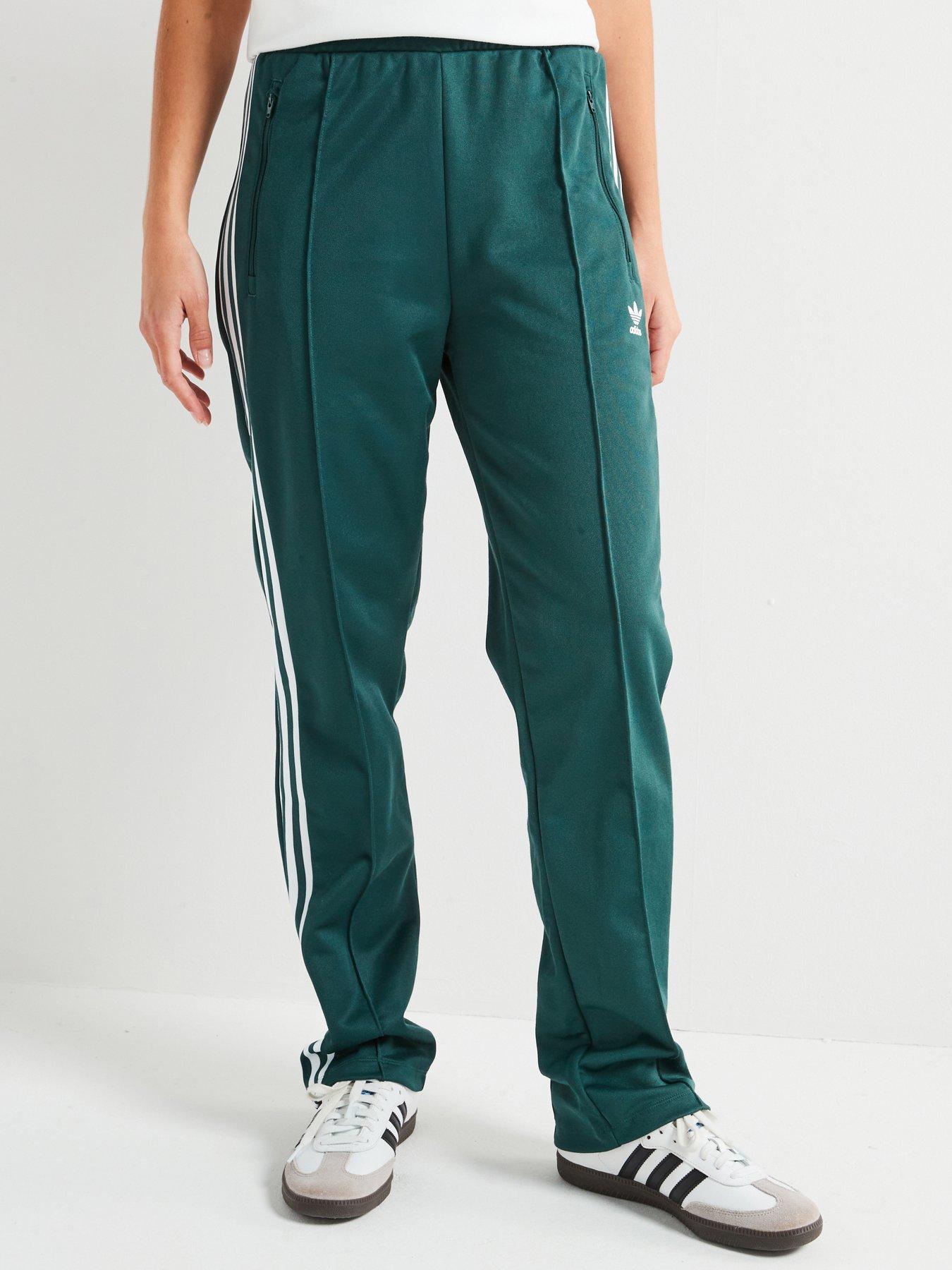 adidas Women's Beckenbauer Track Pant - Green, Green, Size M, Women