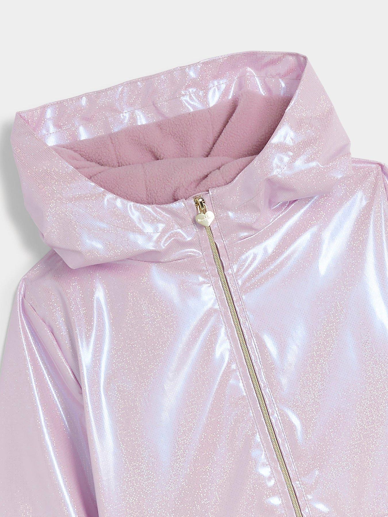 Pink glitter coat hotsell