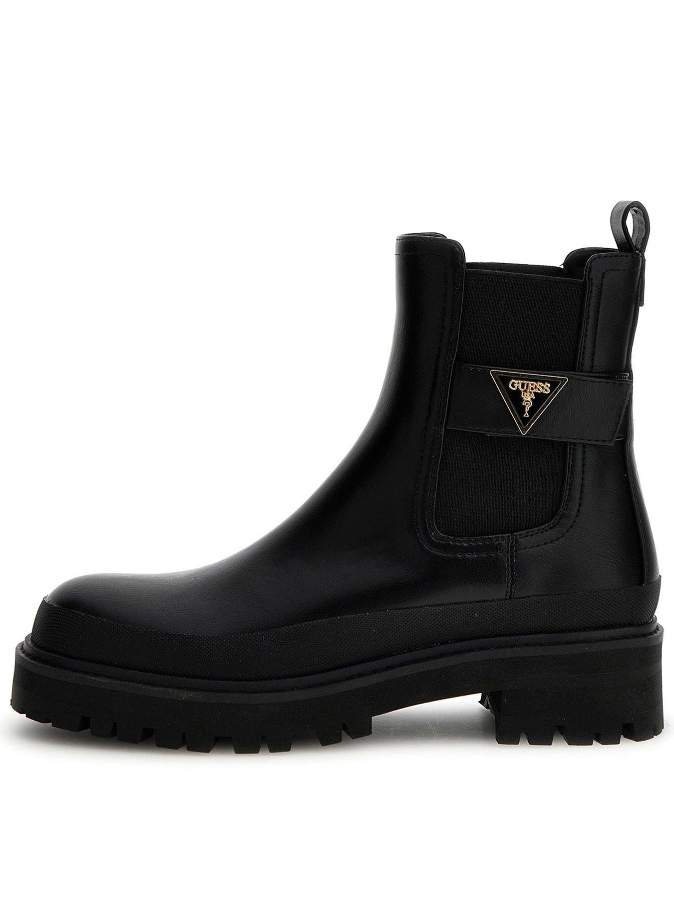 Black guess boots best sale