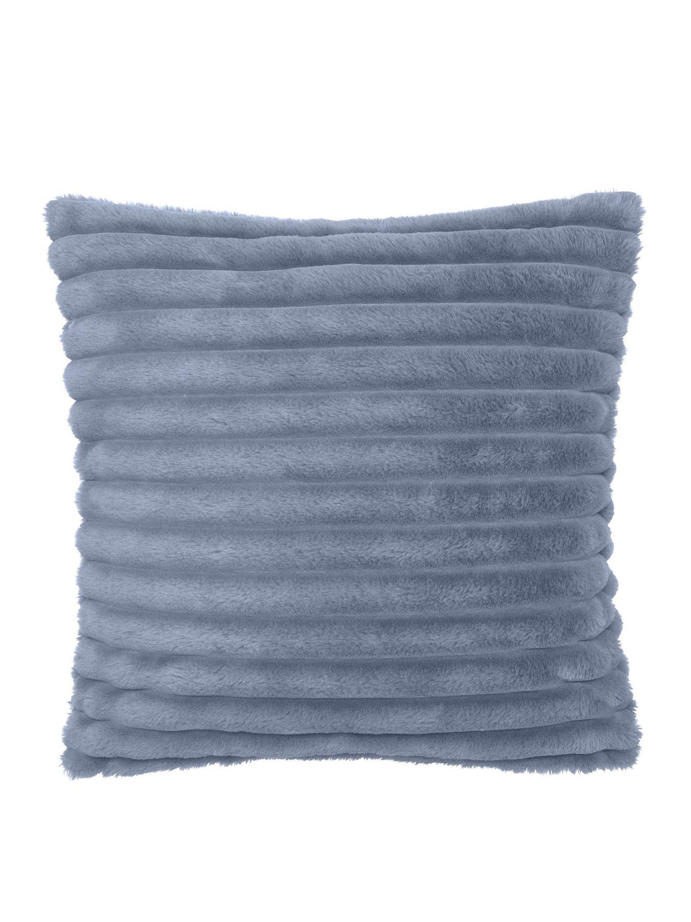 undefined Cosy Ribbed Cushion - Black