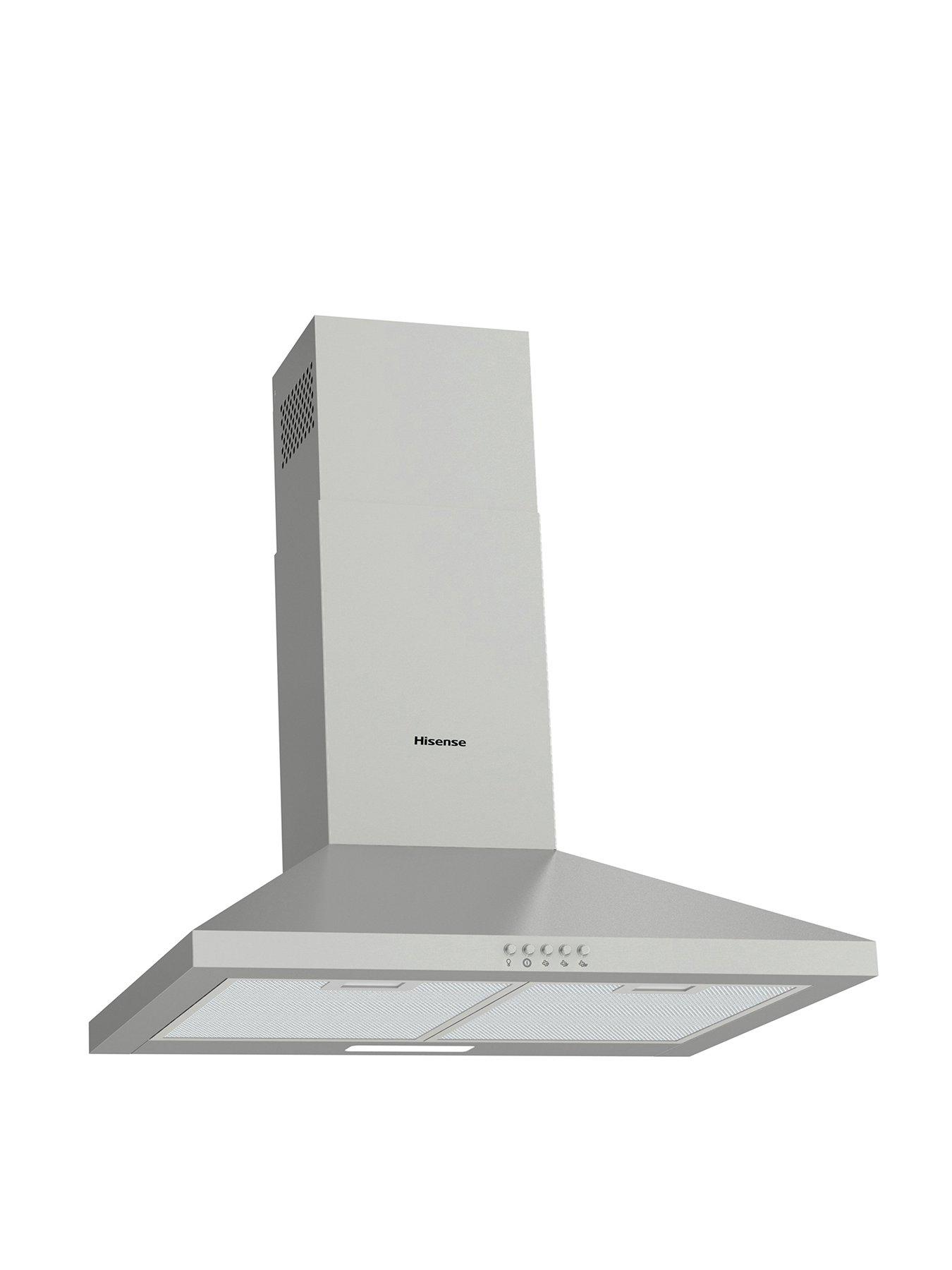 undefined CH6C4BXUK 60cm Chimney Cooker Hood - Stainless Steel