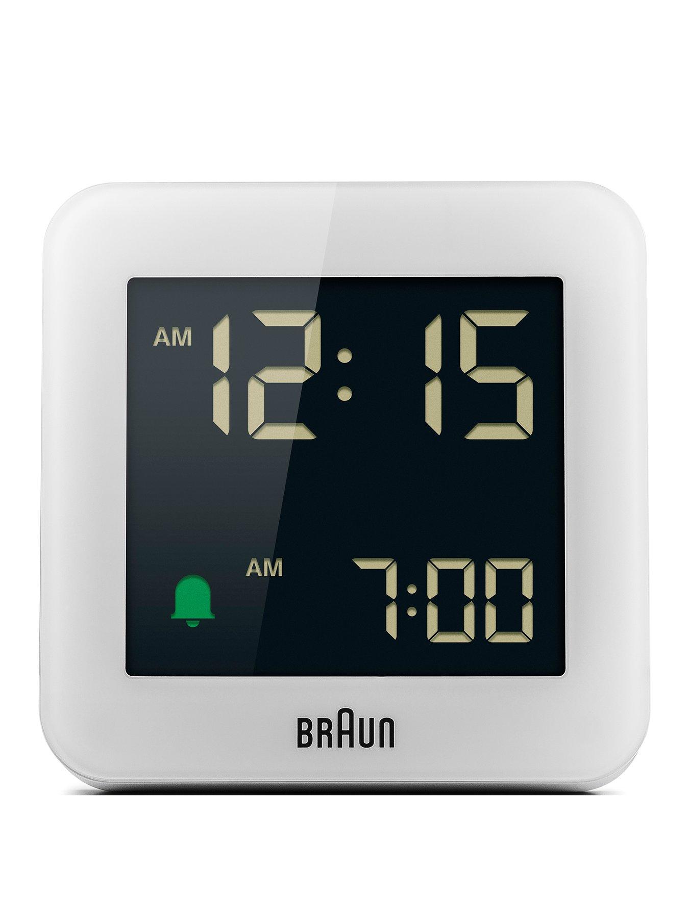 Product photograph of Braun Digital Bedside Alarm Clock from very.co.uk