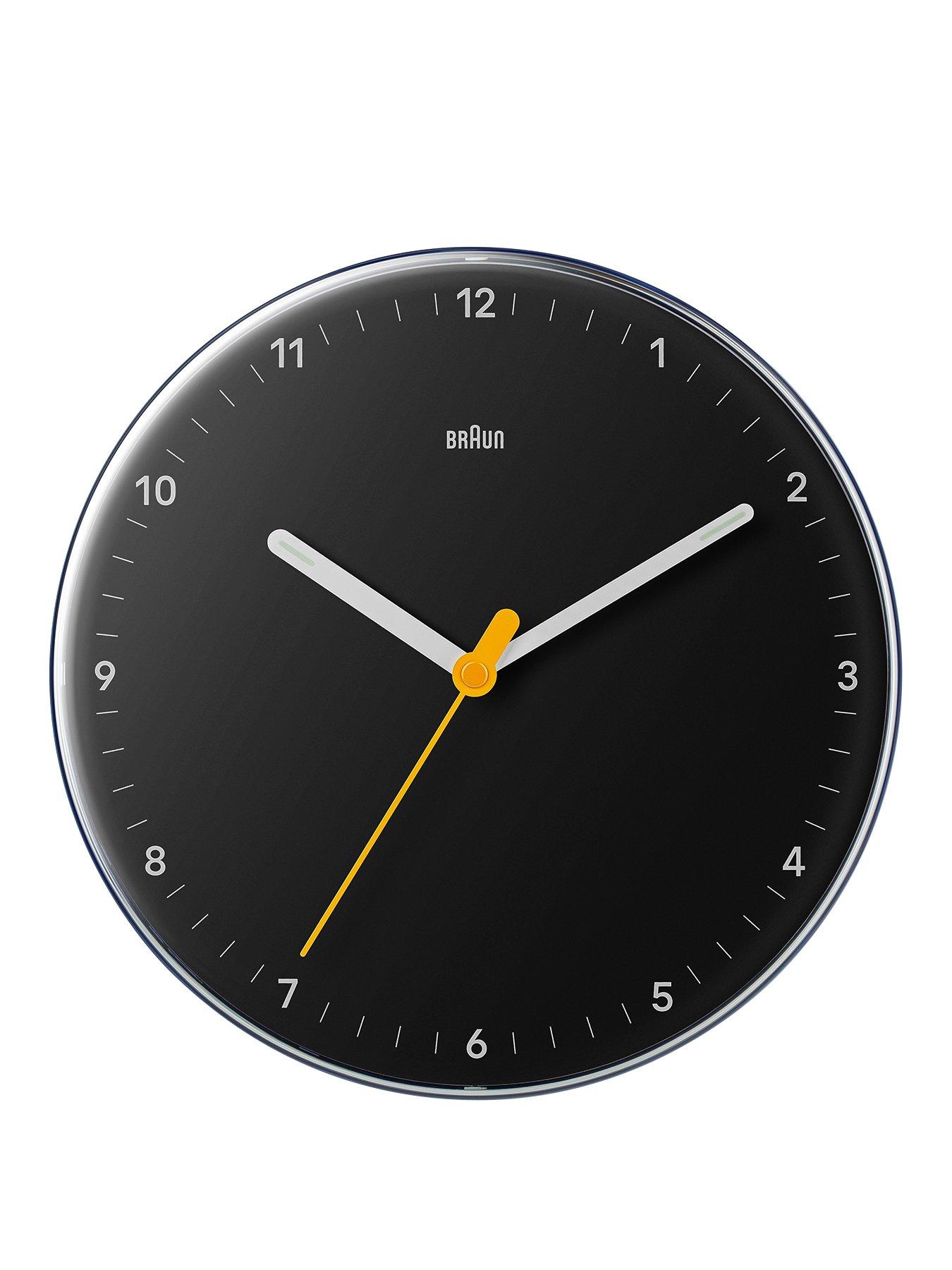 Product photograph of Braun Classic 23cm Wall Clock from very.co.uk