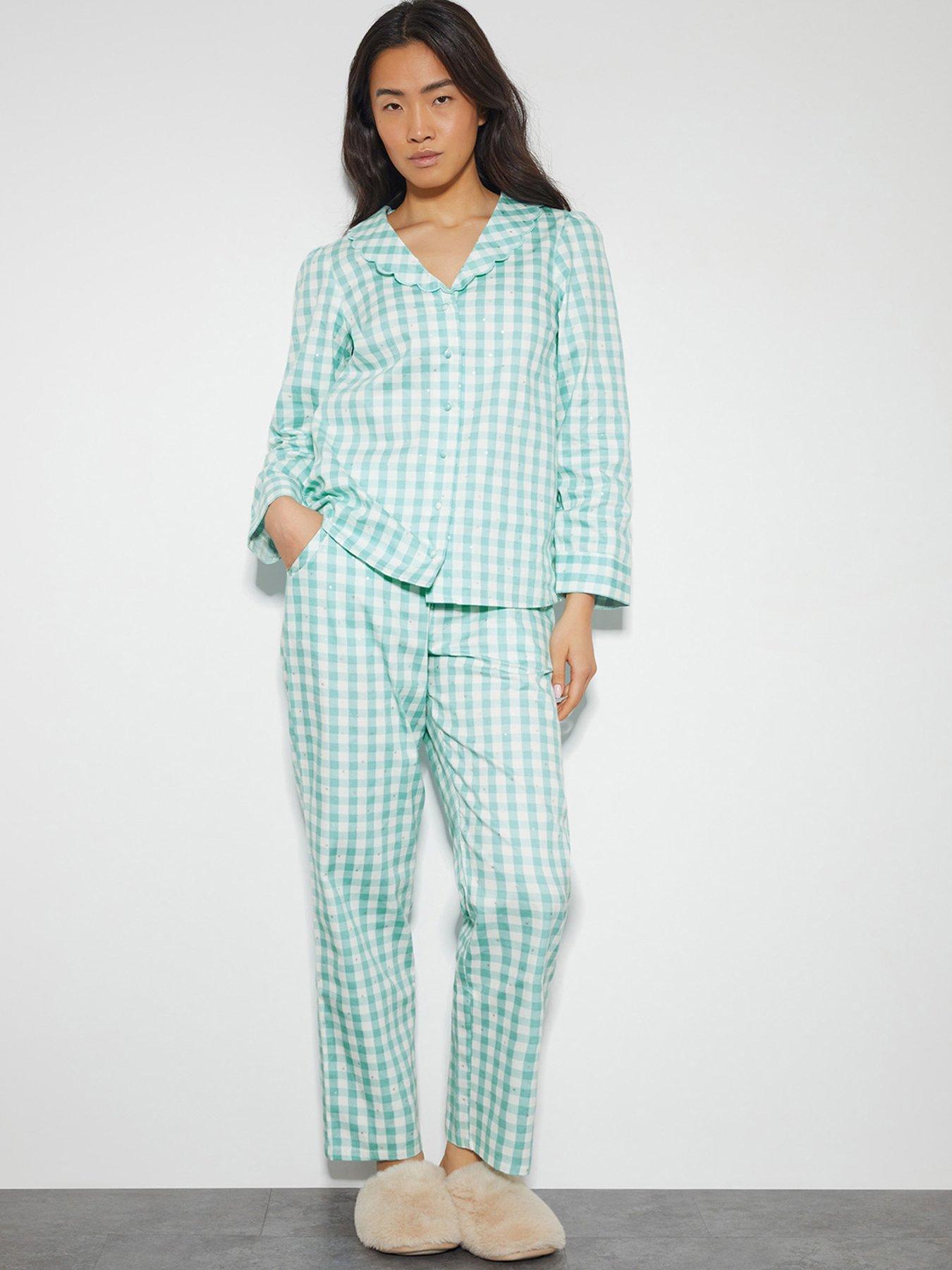 Image 1 of 5 of Monsoon Clementine Checkered Set - Blue