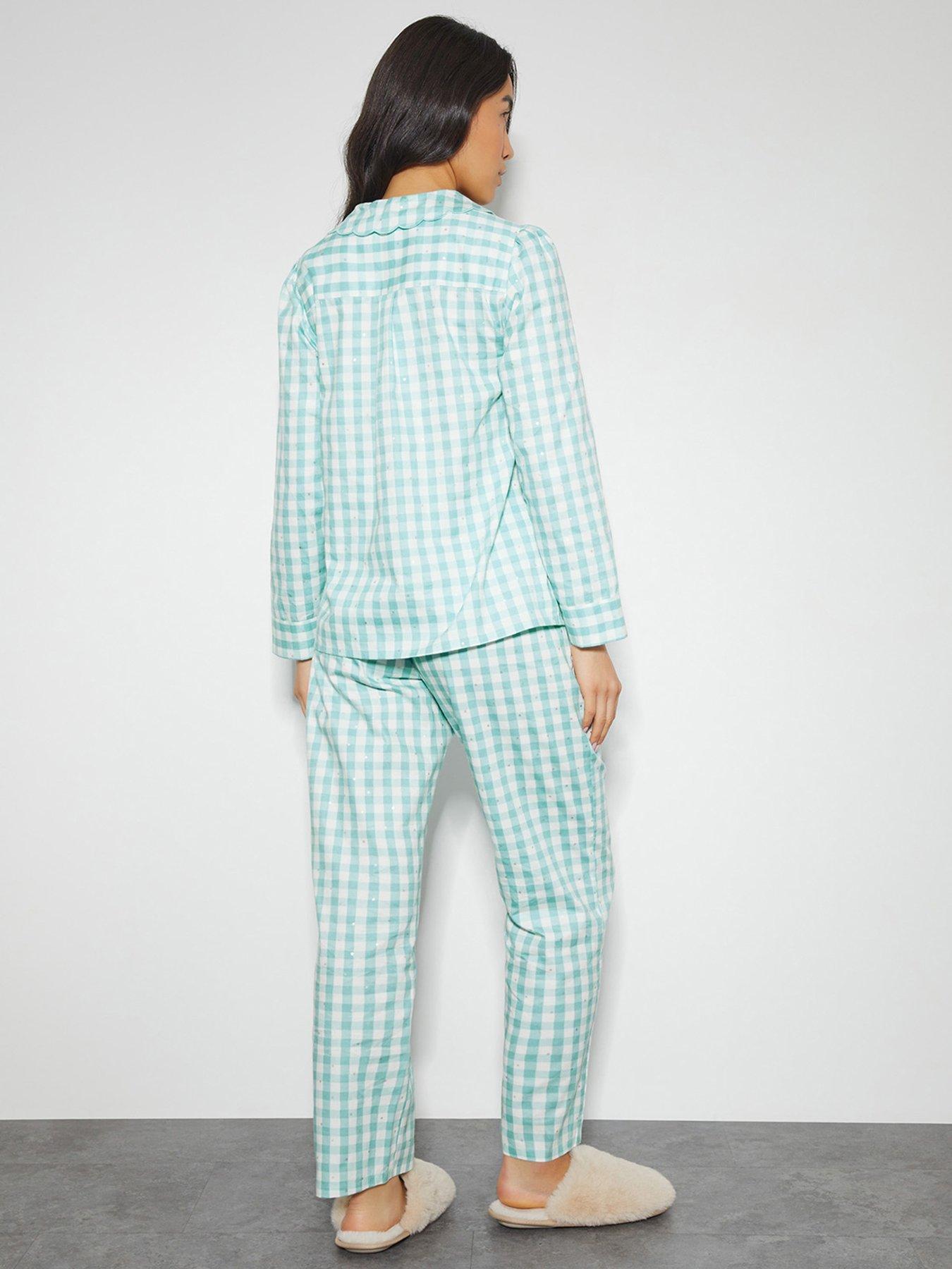 Image 2 of 5 of Monsoon Clementine Checkered Set - Blue