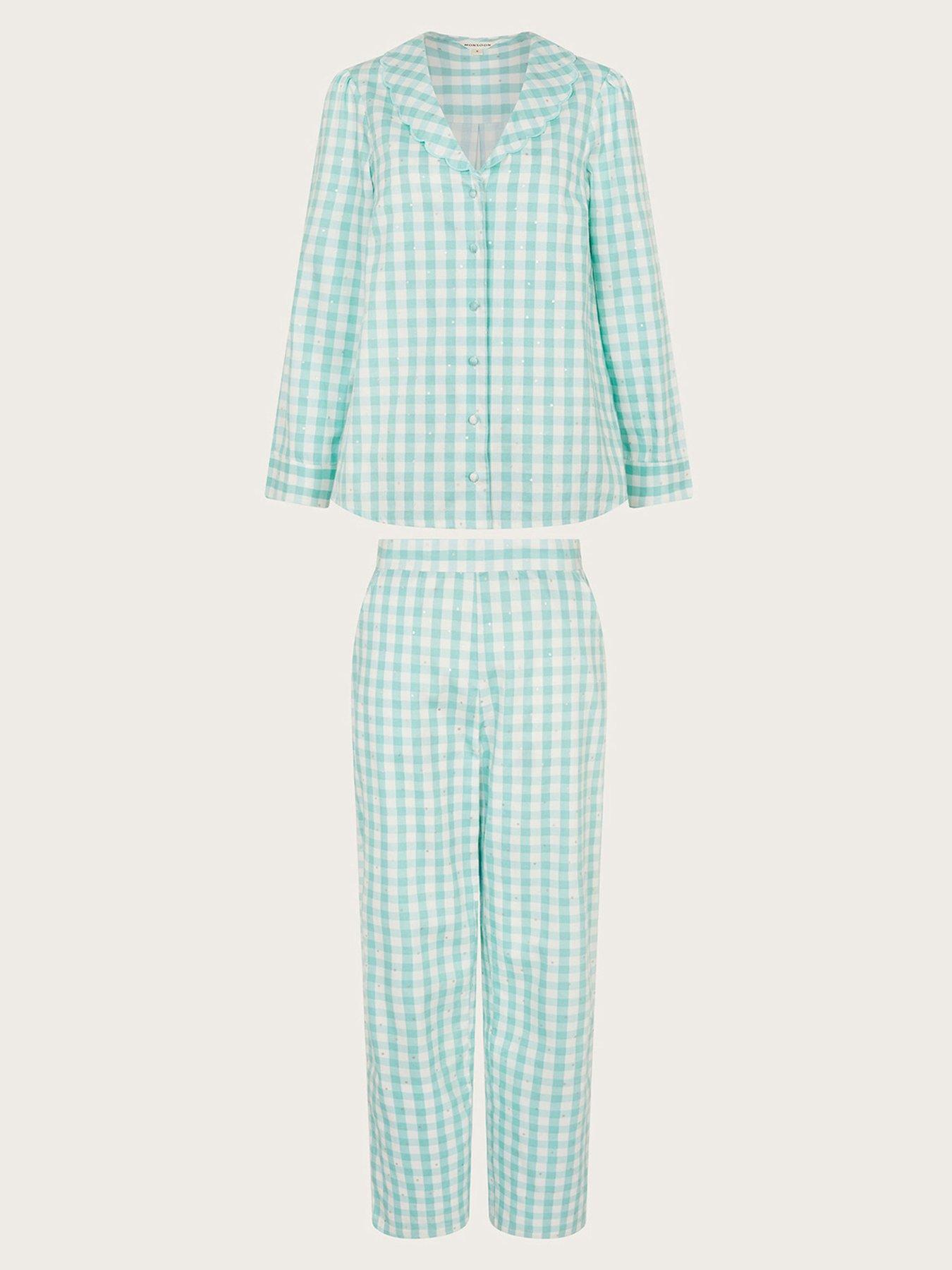 Image 3 of 5 of Monsoon Clementine Checkered Set - Blue