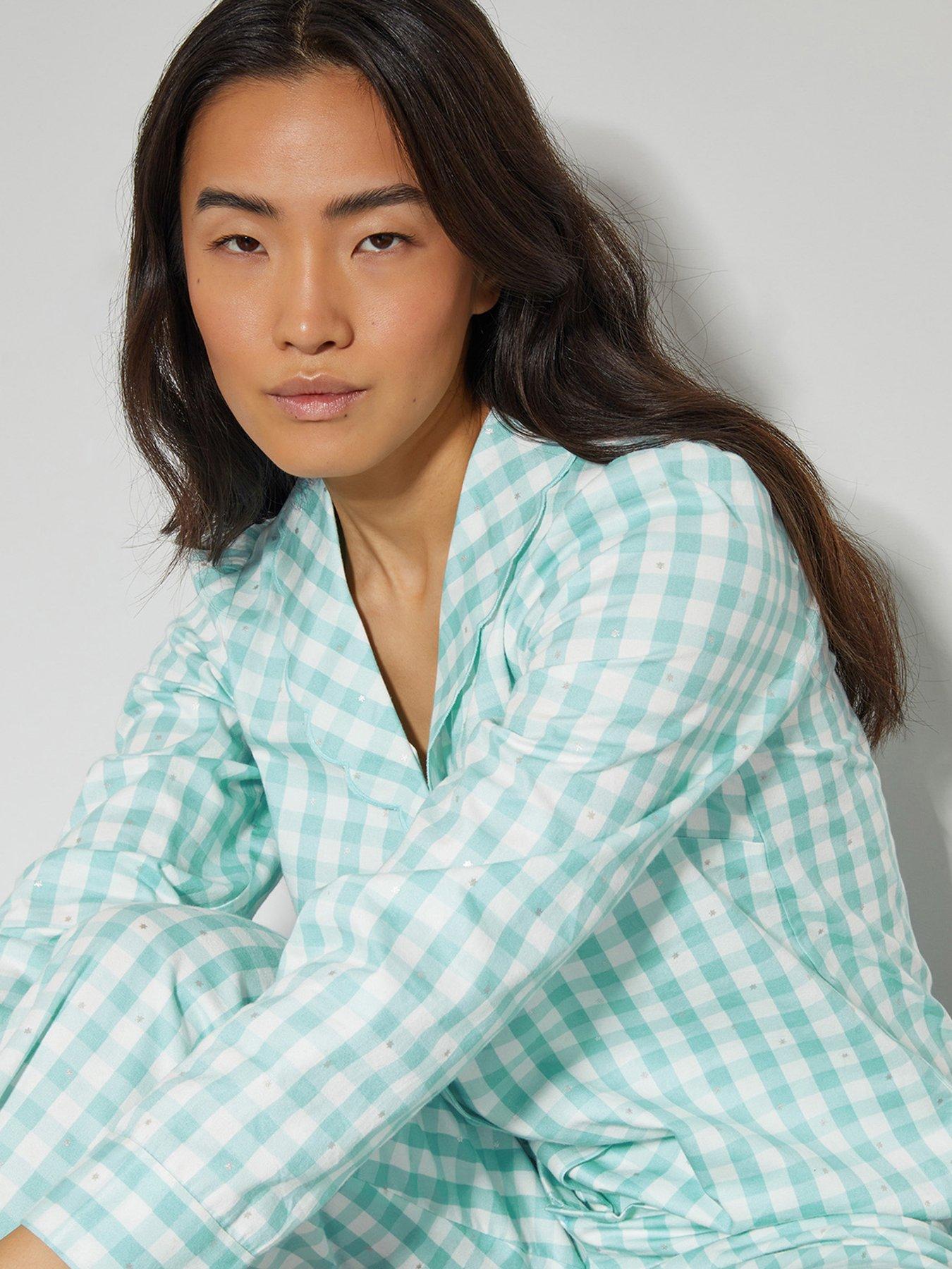 Image 4 of 5 of Monsoon Clementine Checkered Set - Blue
