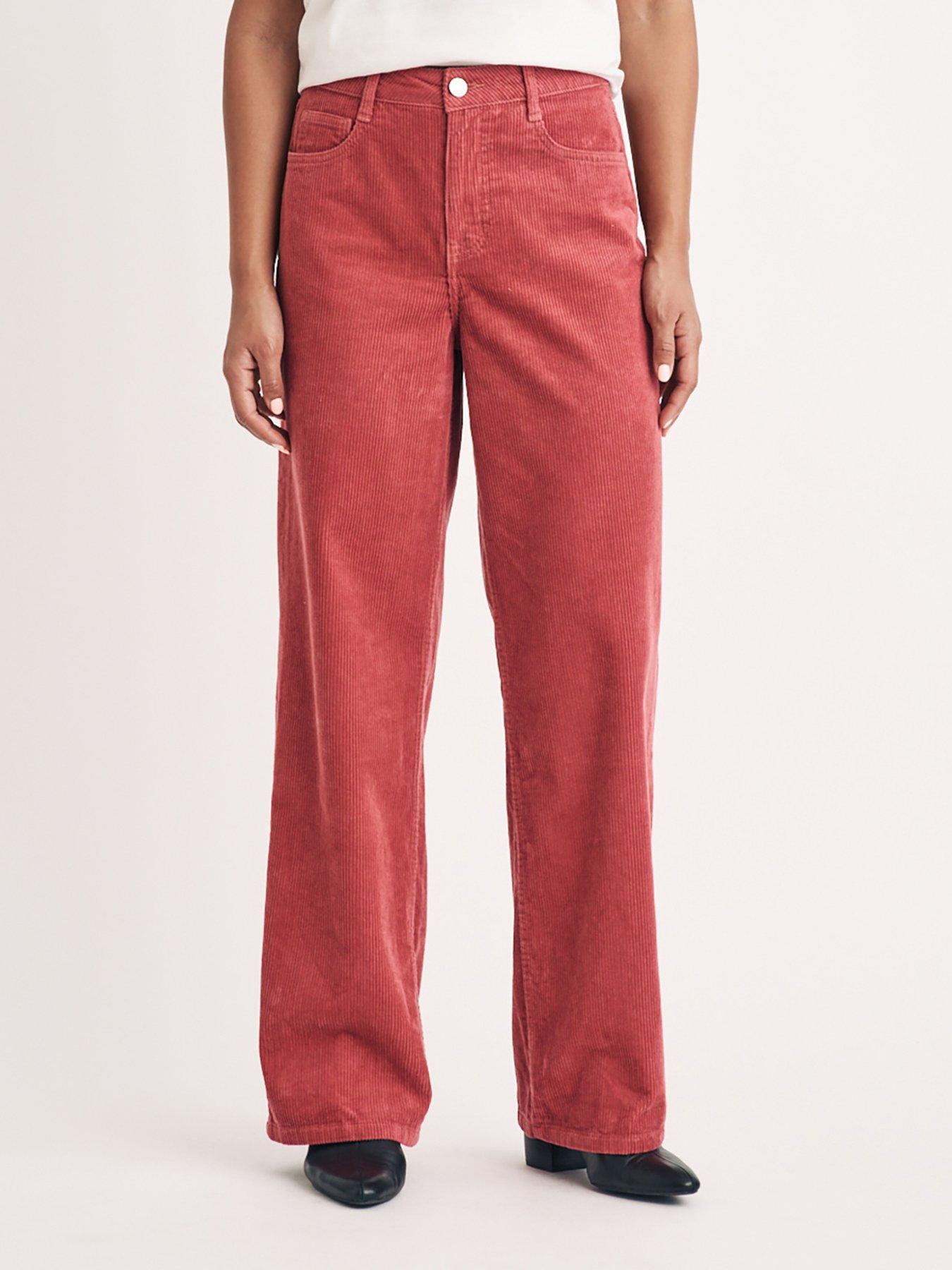 Nobodys Child: Wide Leg Cord Trousers - Pink