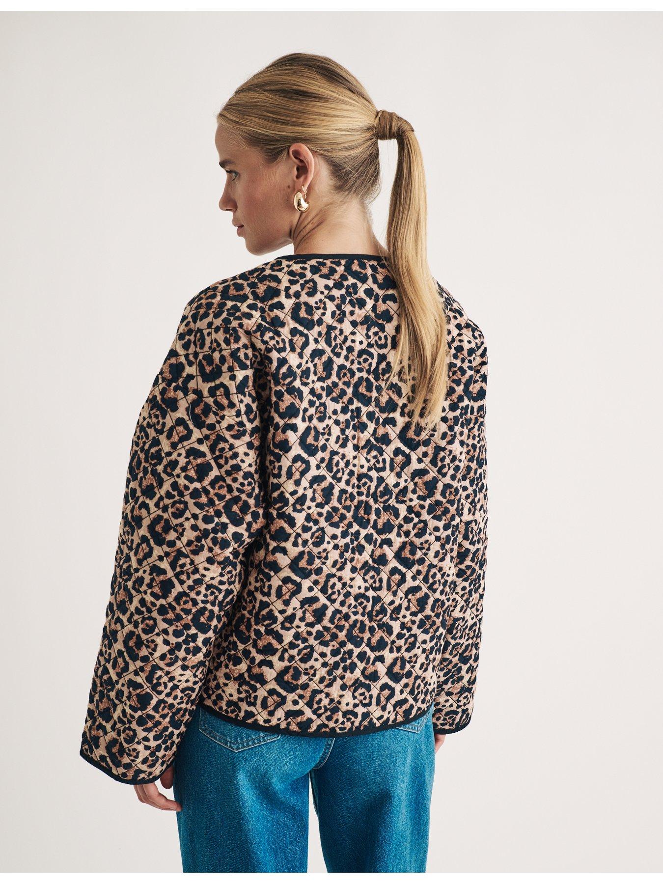 Image 2 of 4 of Nobodys Child Leopard Print Quilted Jacket - Multi