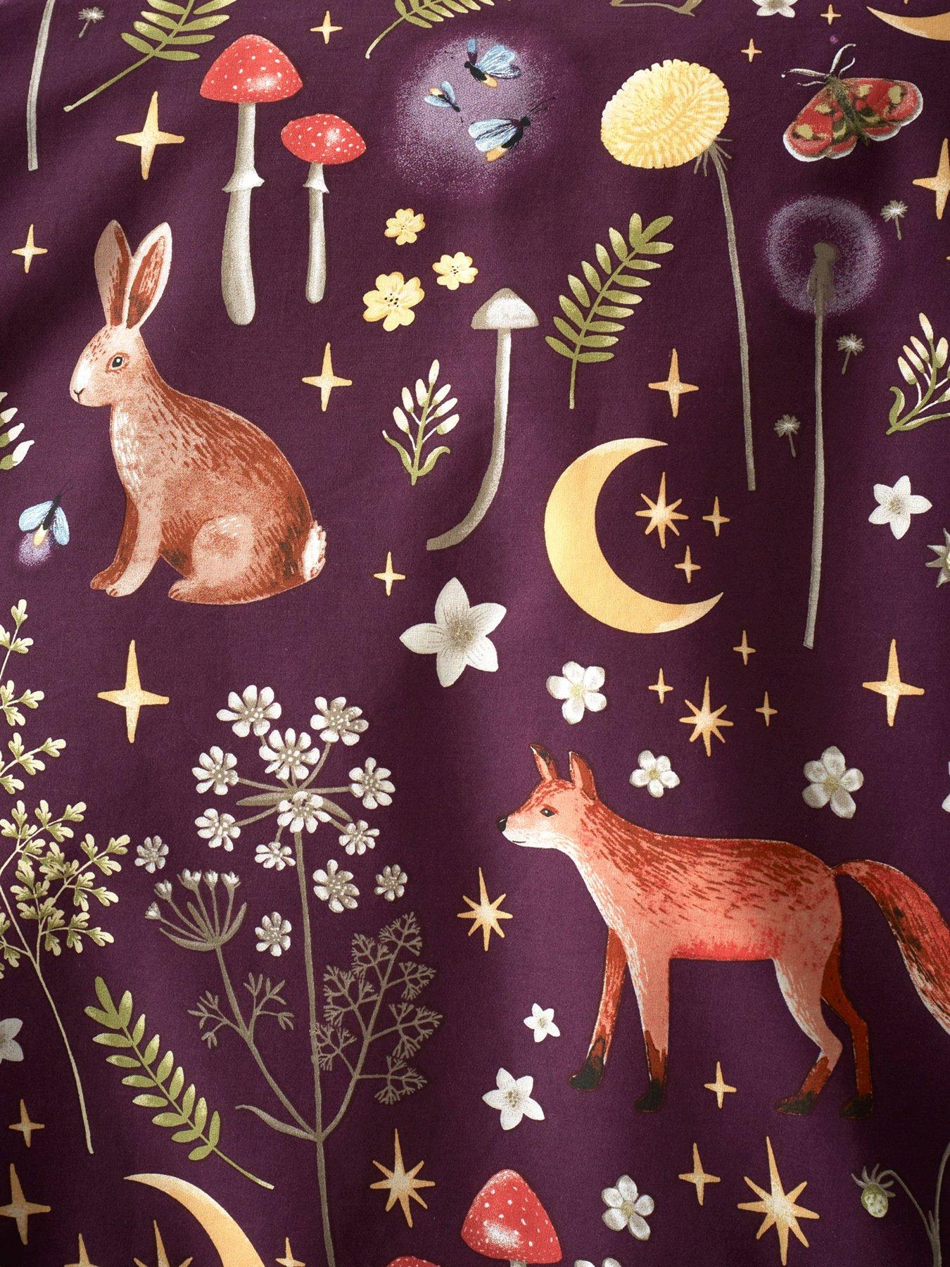 Image 7 of 7 of Catherine Lansfield Enchanted Twilight Duvet Cover Set - Plum