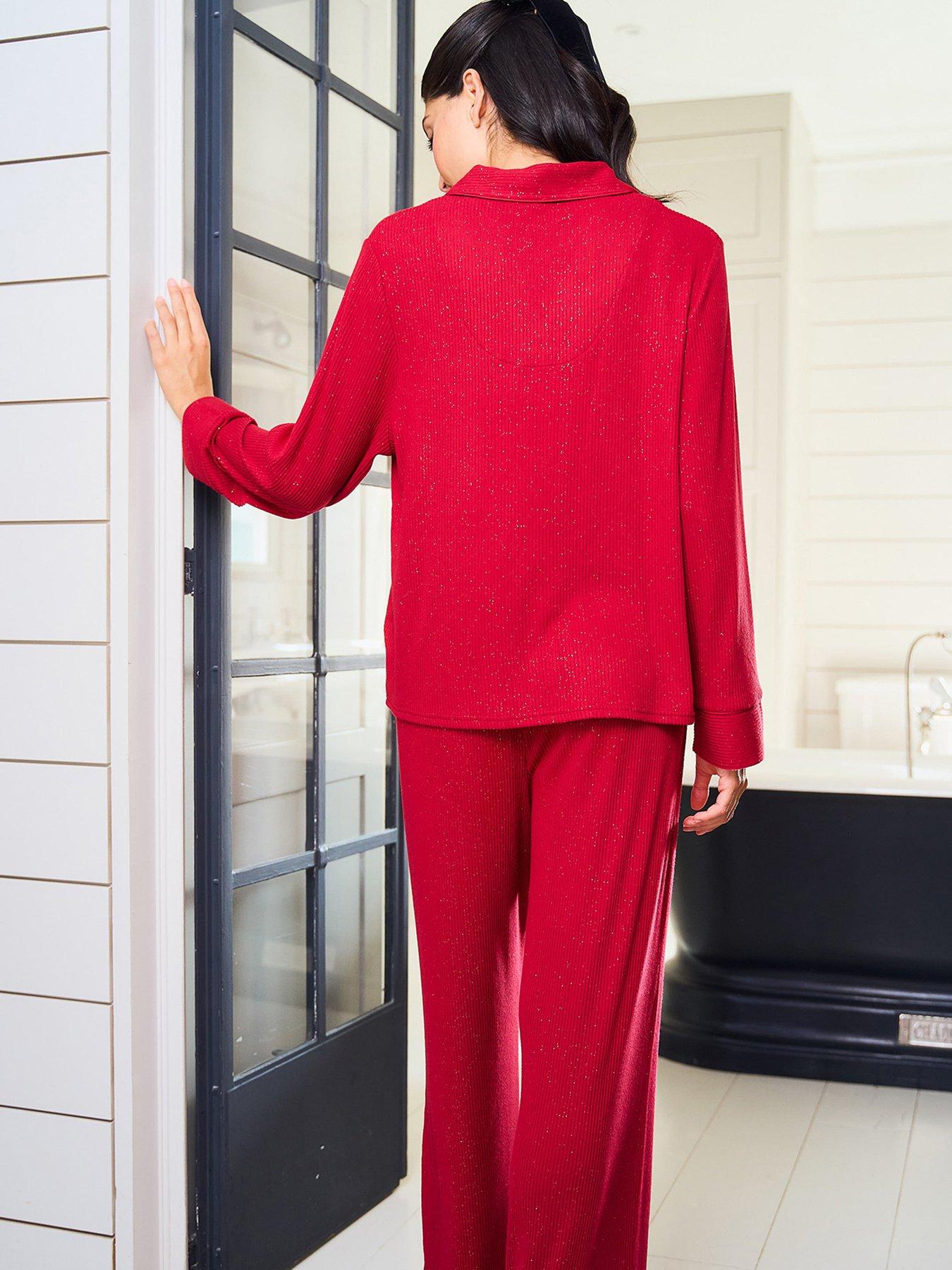 Image 2 of 5 of Jim Jam The Label Jimjam Ribbed Sparkle Pyjama Set