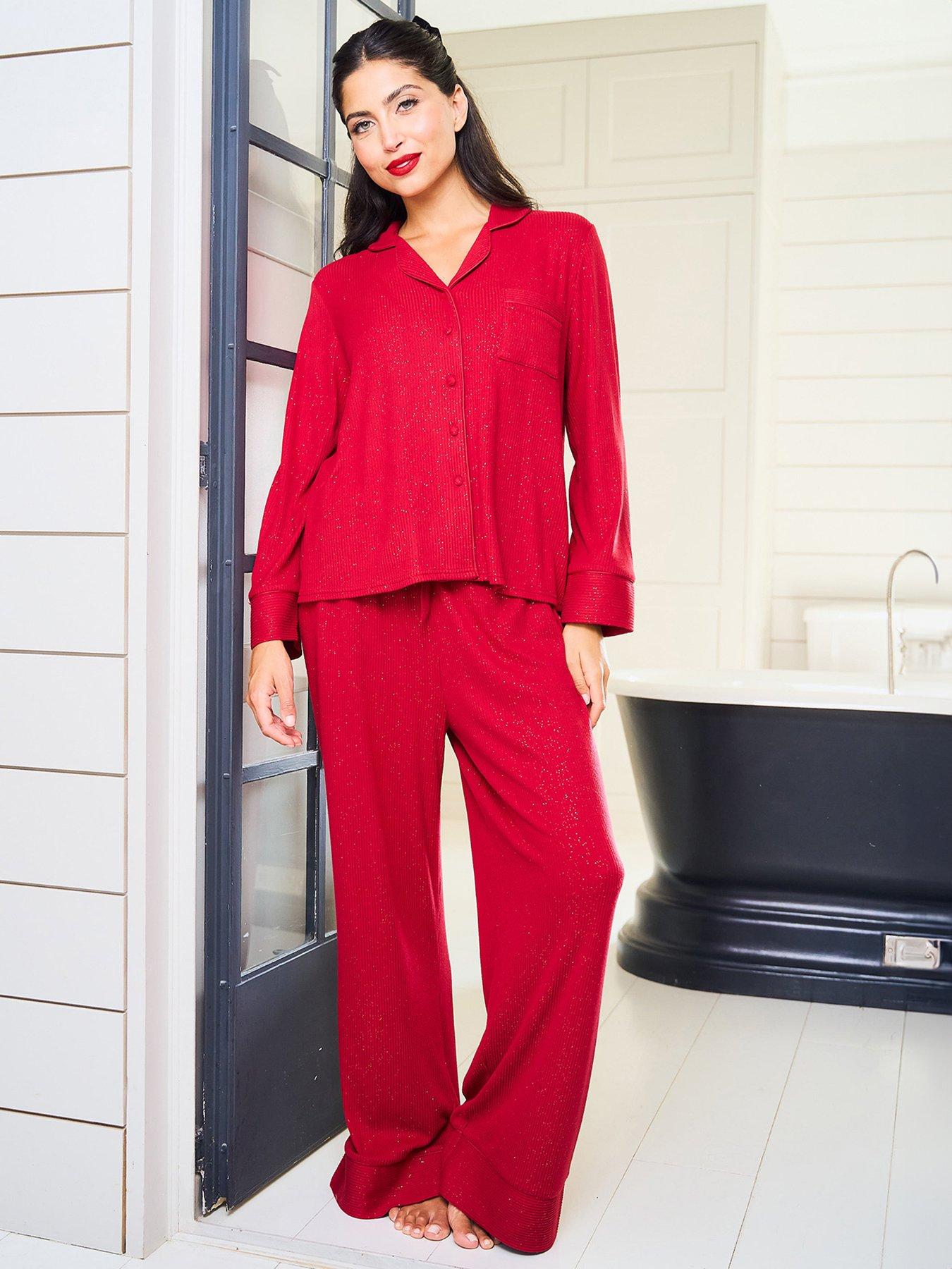 Image 4 of 5 of Jim Jam The Label Jimjam Ribbed Sparkle Pyjama Set