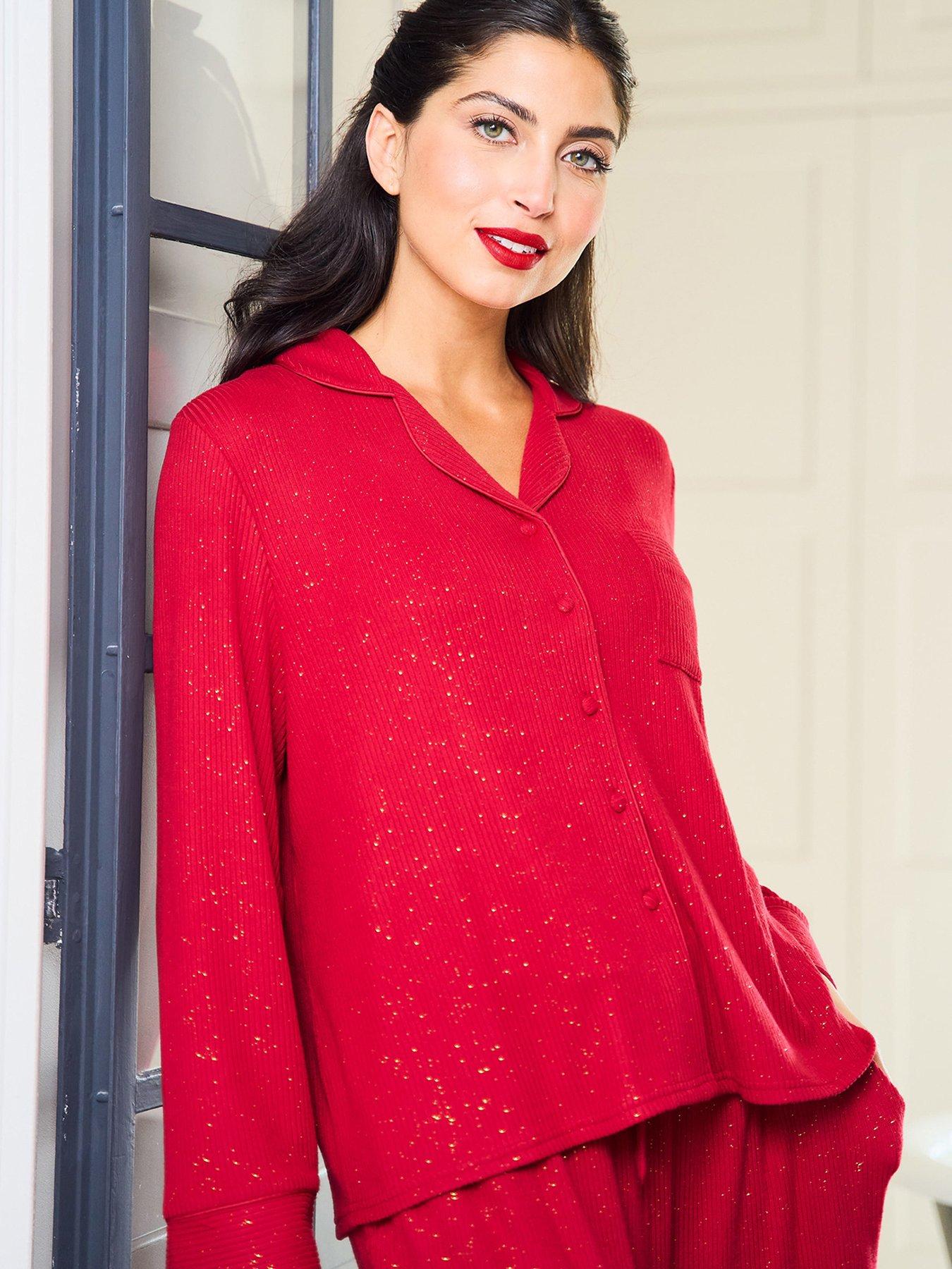 Image 5 of 5 of Jim Jam The Label Jimjam Ribbed Sparkle Pyjama Set