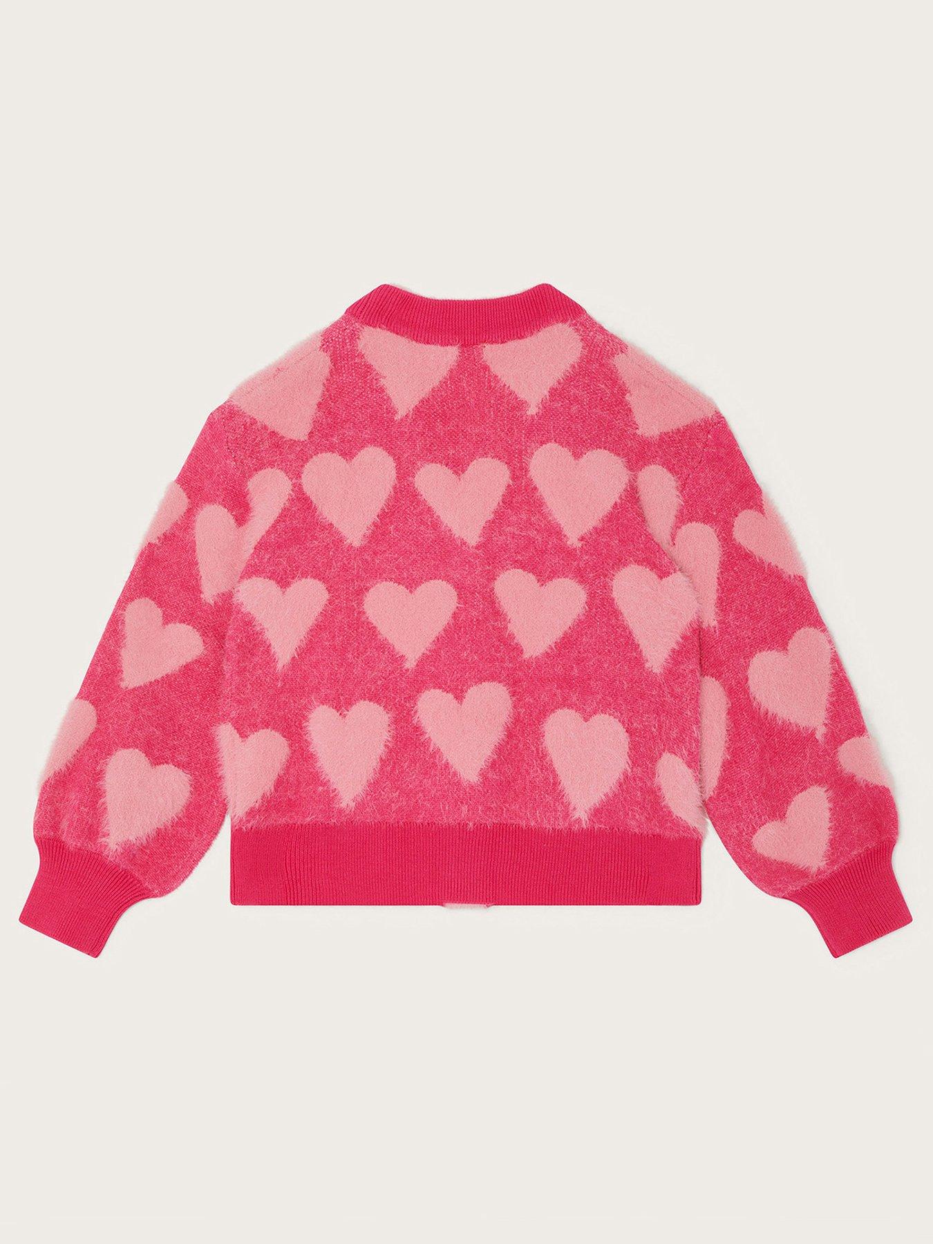 Monsoon pink cardigan deals