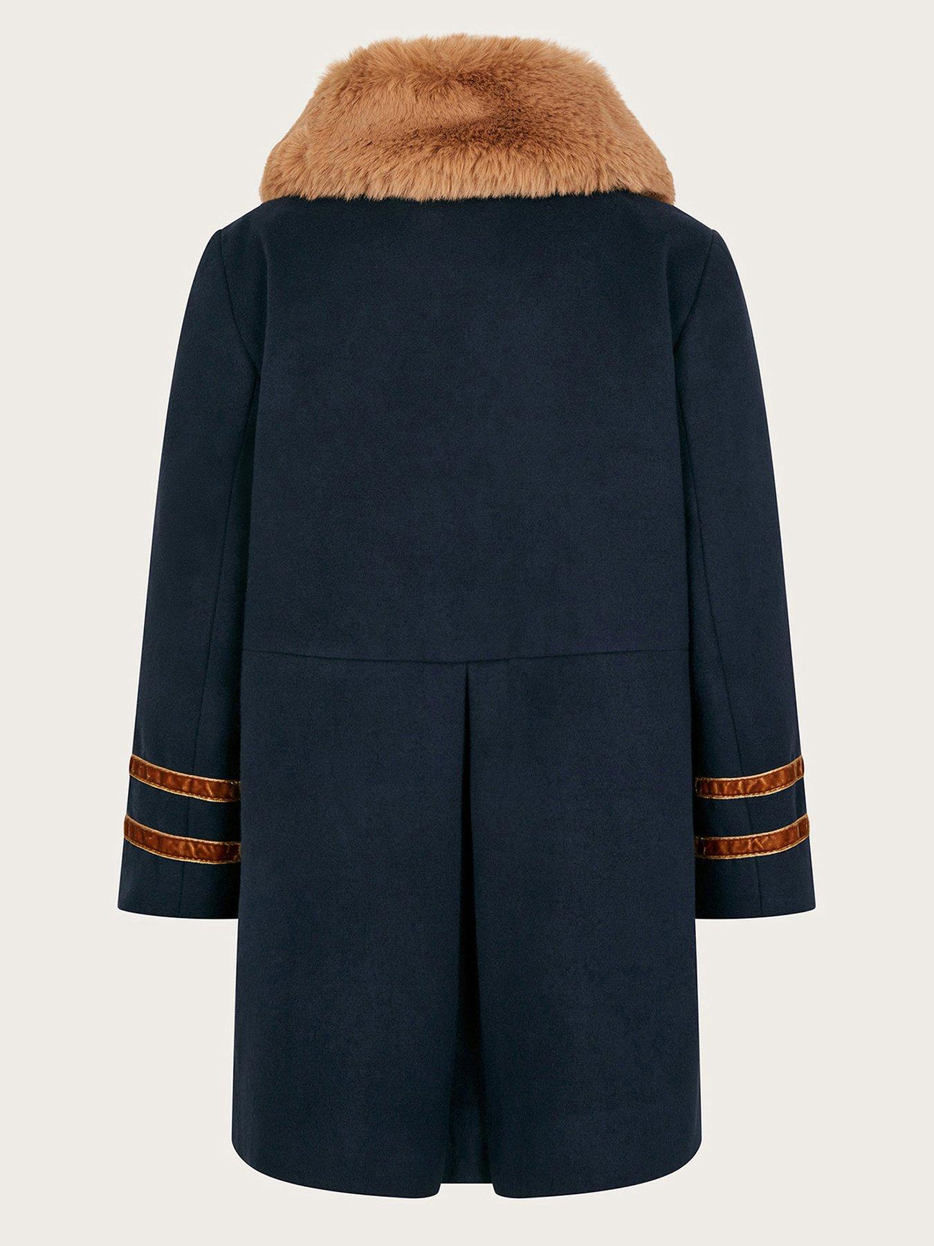 Monsoon girls blue coat deals