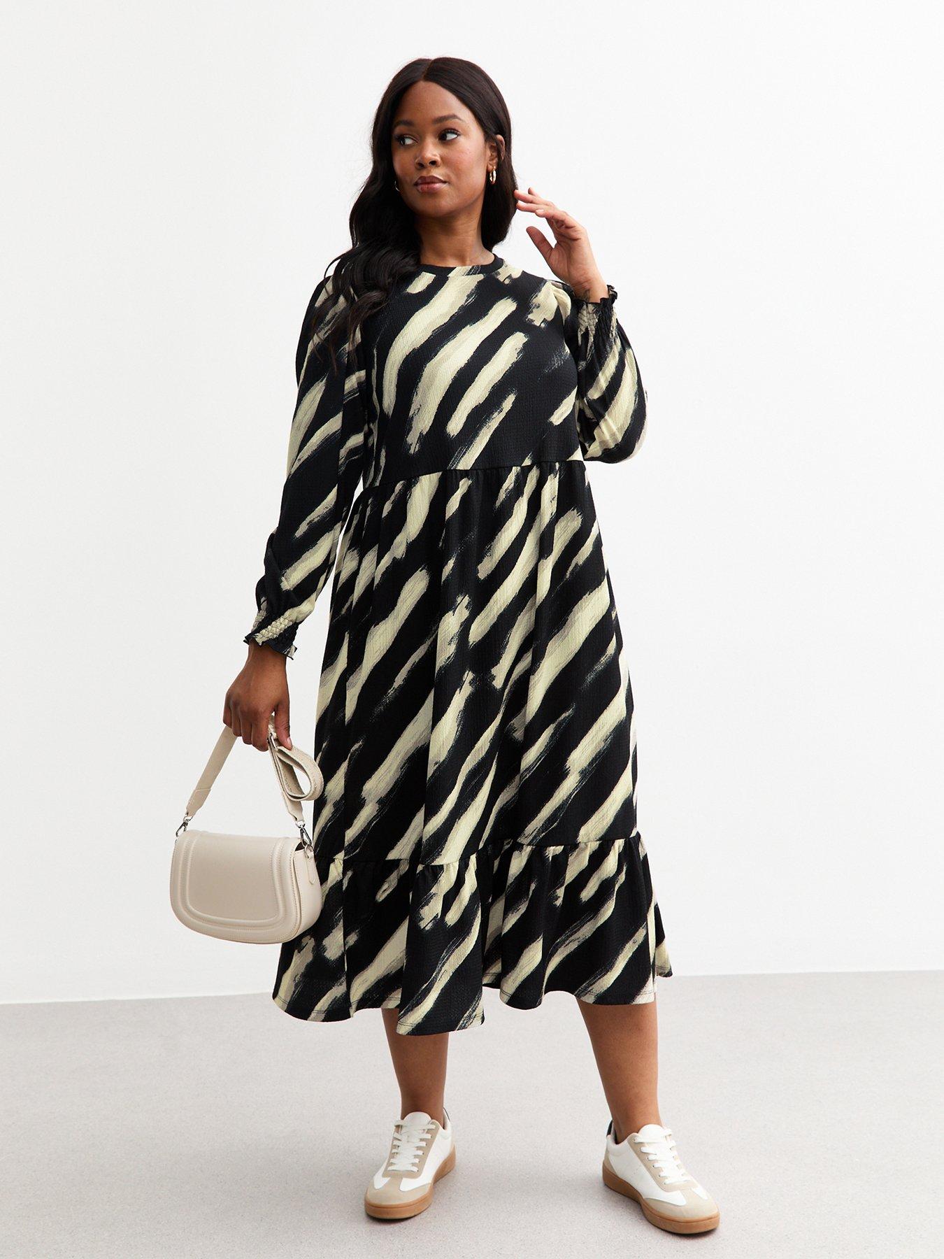 Printed long sleeve dress hotsell