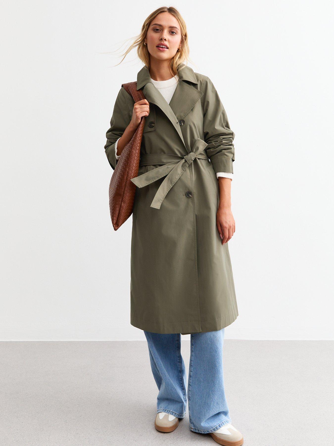 Double breasted coat new look deals