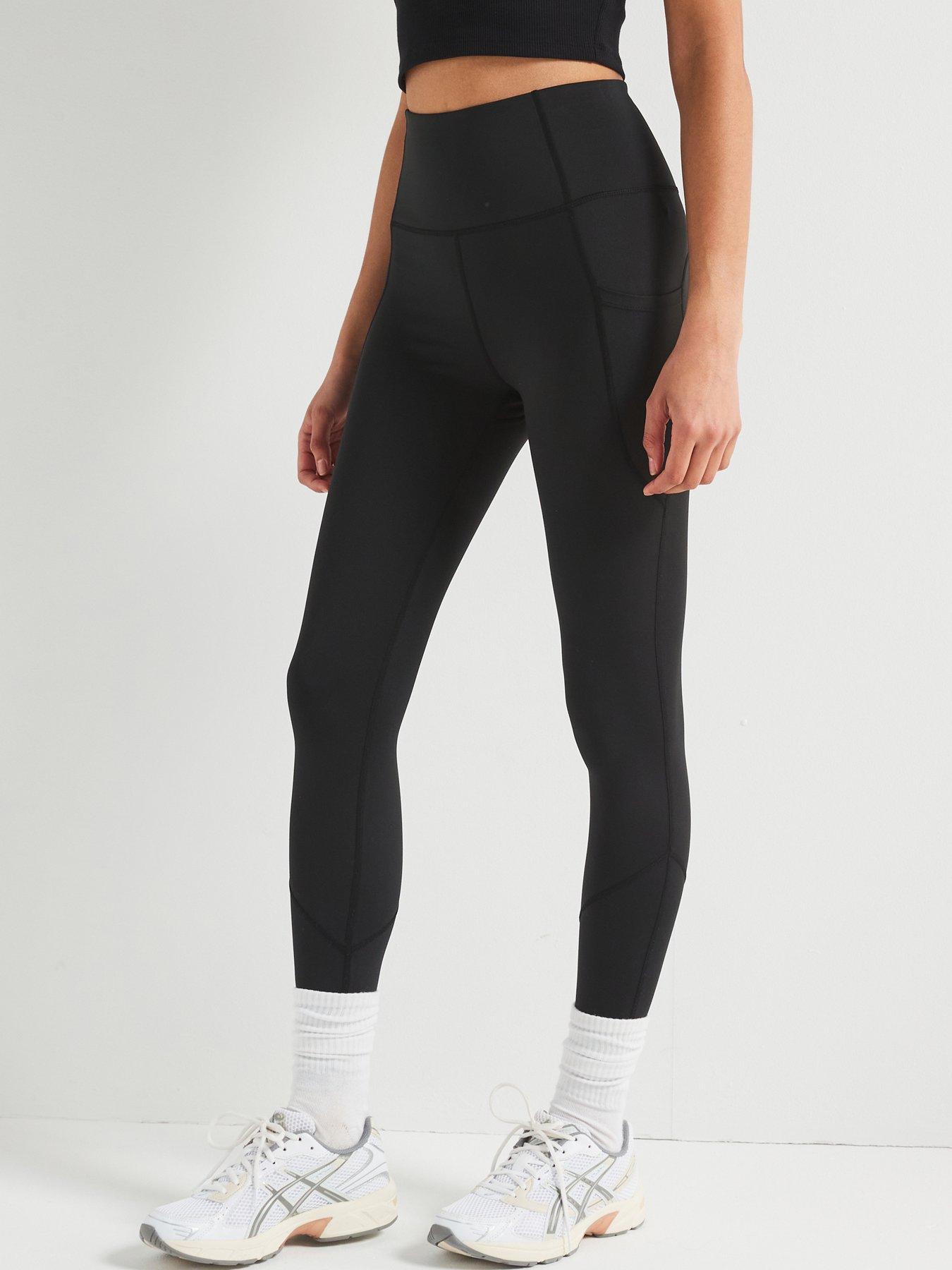 undefined Athleisure Seam Detail Leggings - Black