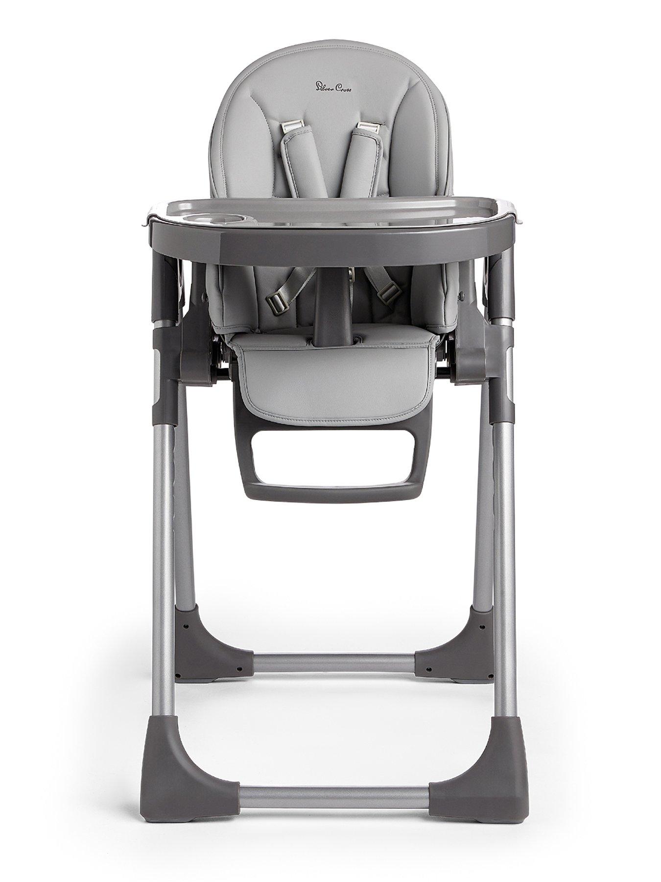 Product photograph of Silver Cross Buffet Highchair Grey from very.co.uk