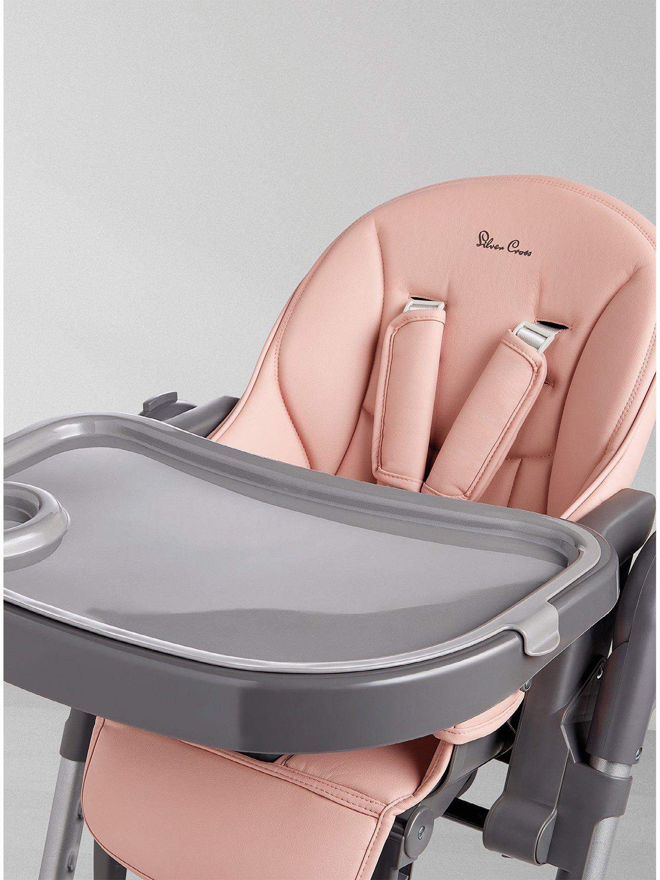 Image 5 of 7 of Silver Cross Buffet Highchair Pink