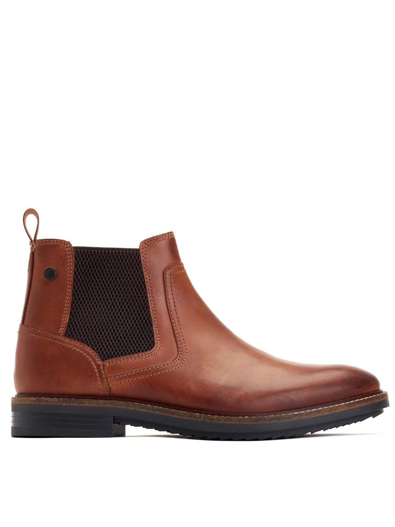 Skechers Augustino Chelsea Boots Black Leather Very