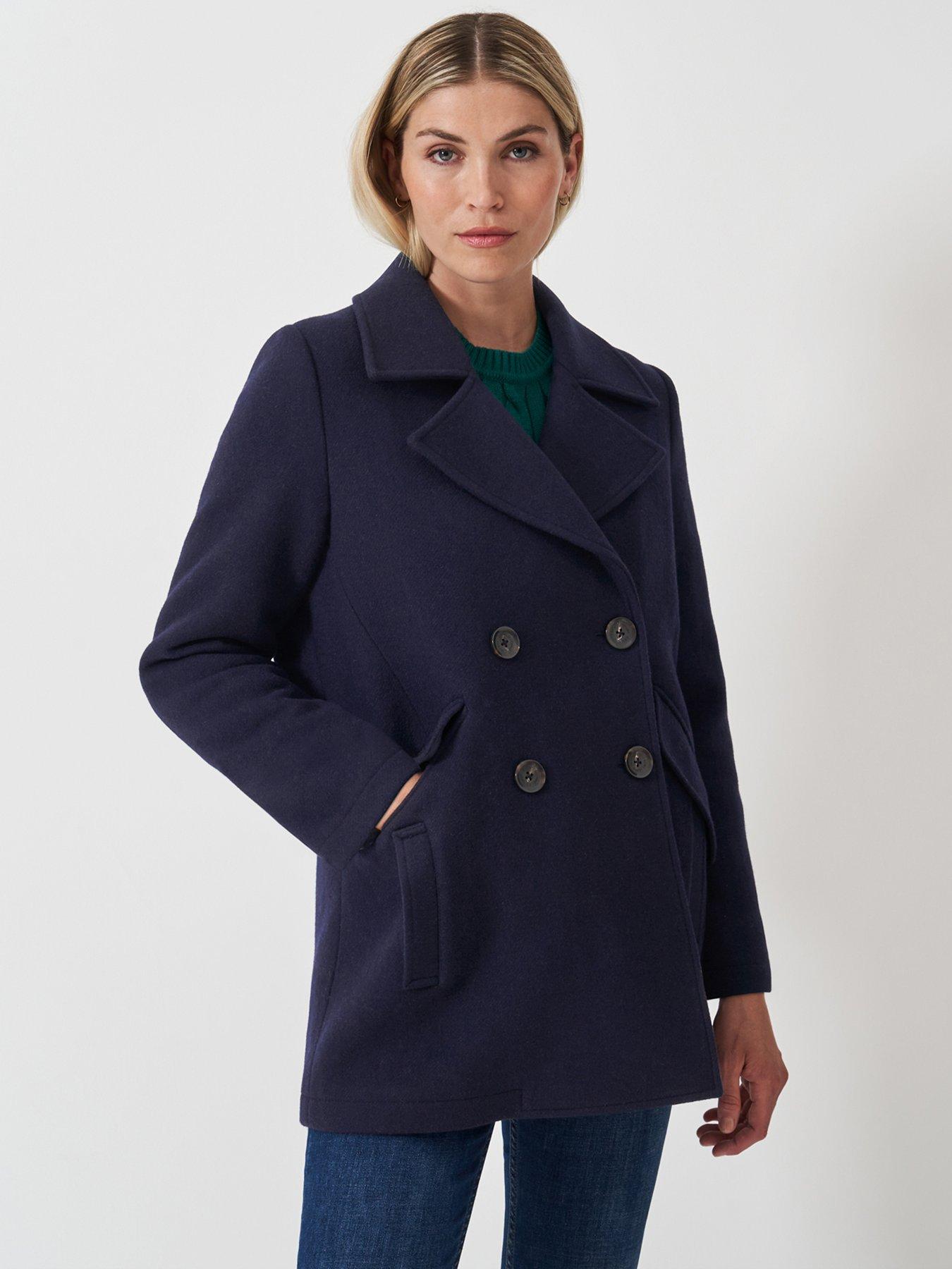 Pea Coat Next Navy Coat Buy Navy Blue Signature 100% Wool Pea Coat