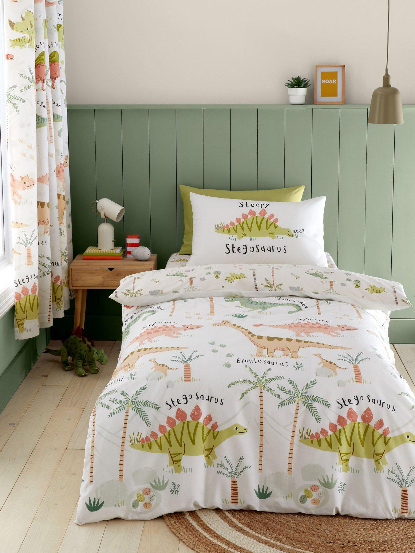 Catherine Lansfield Sleepy Dino Duvet Set- Single Multi Very