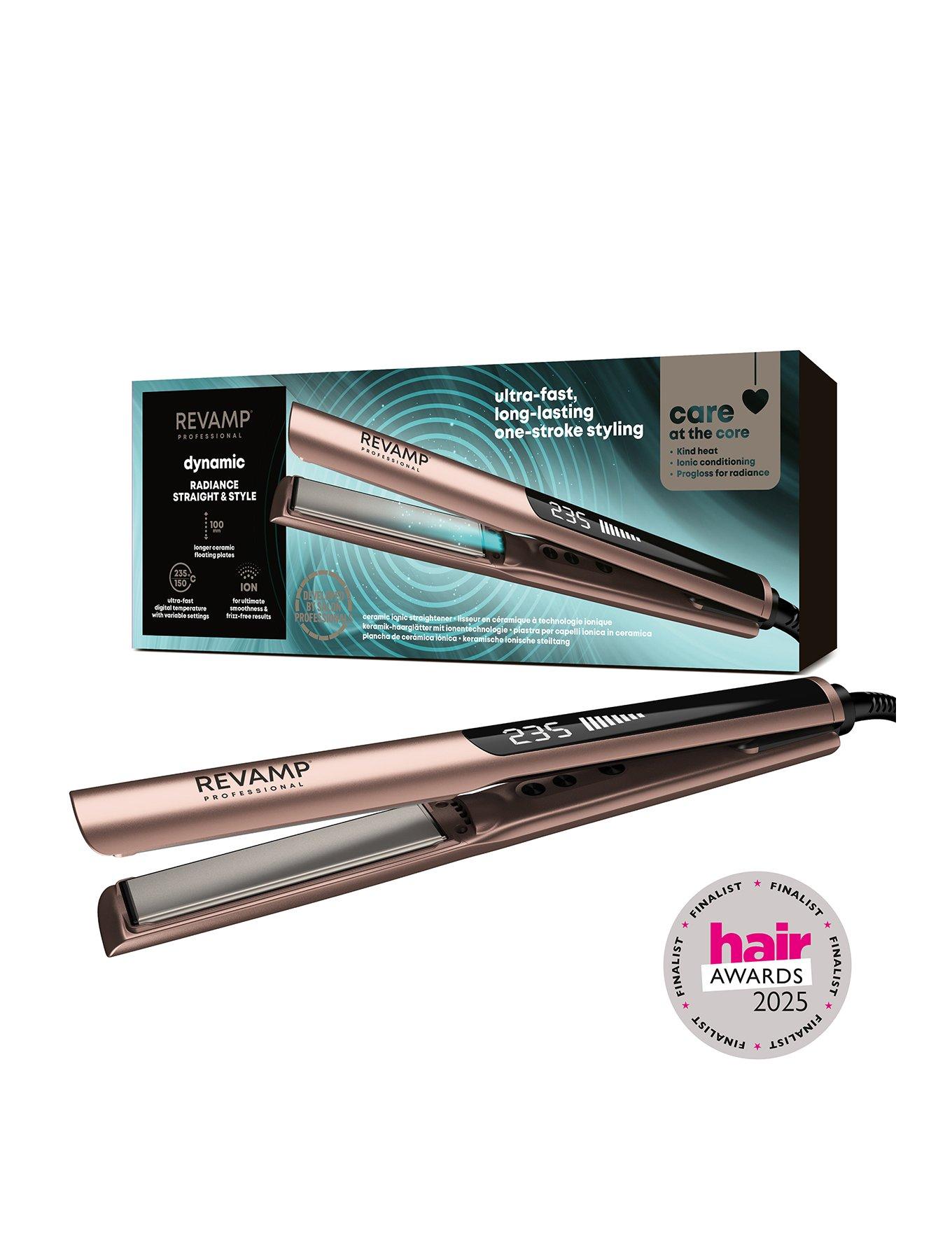 Image 1 of 8 of Revamp Dynamic Radiance Straight &amp; Style Ceramic Ionic Hair Straightener