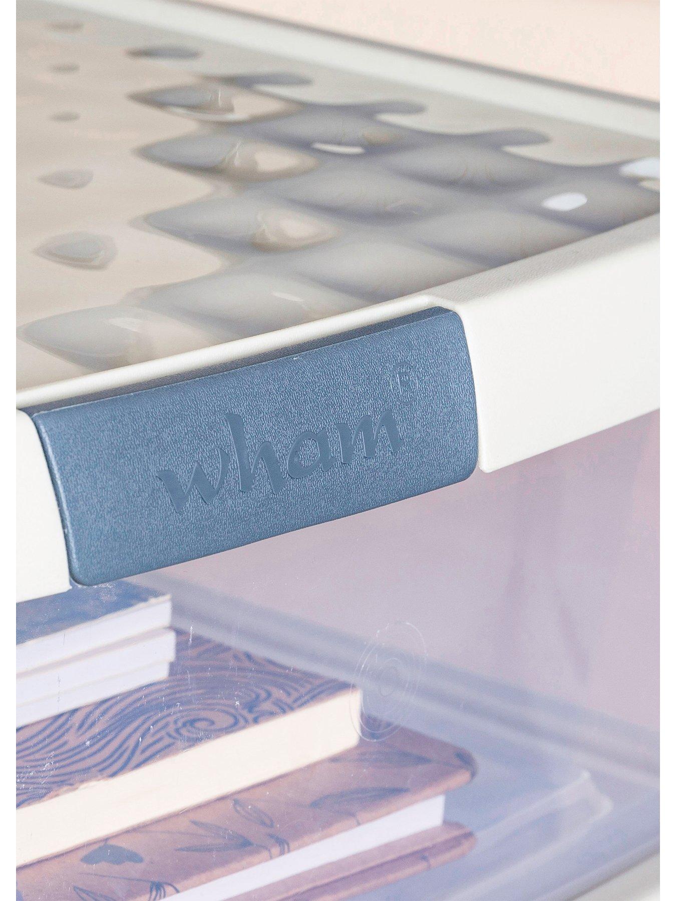 Image 4 of 6 of Wham Set of 3 25.5L Clip Top Square Box &amp; Lid