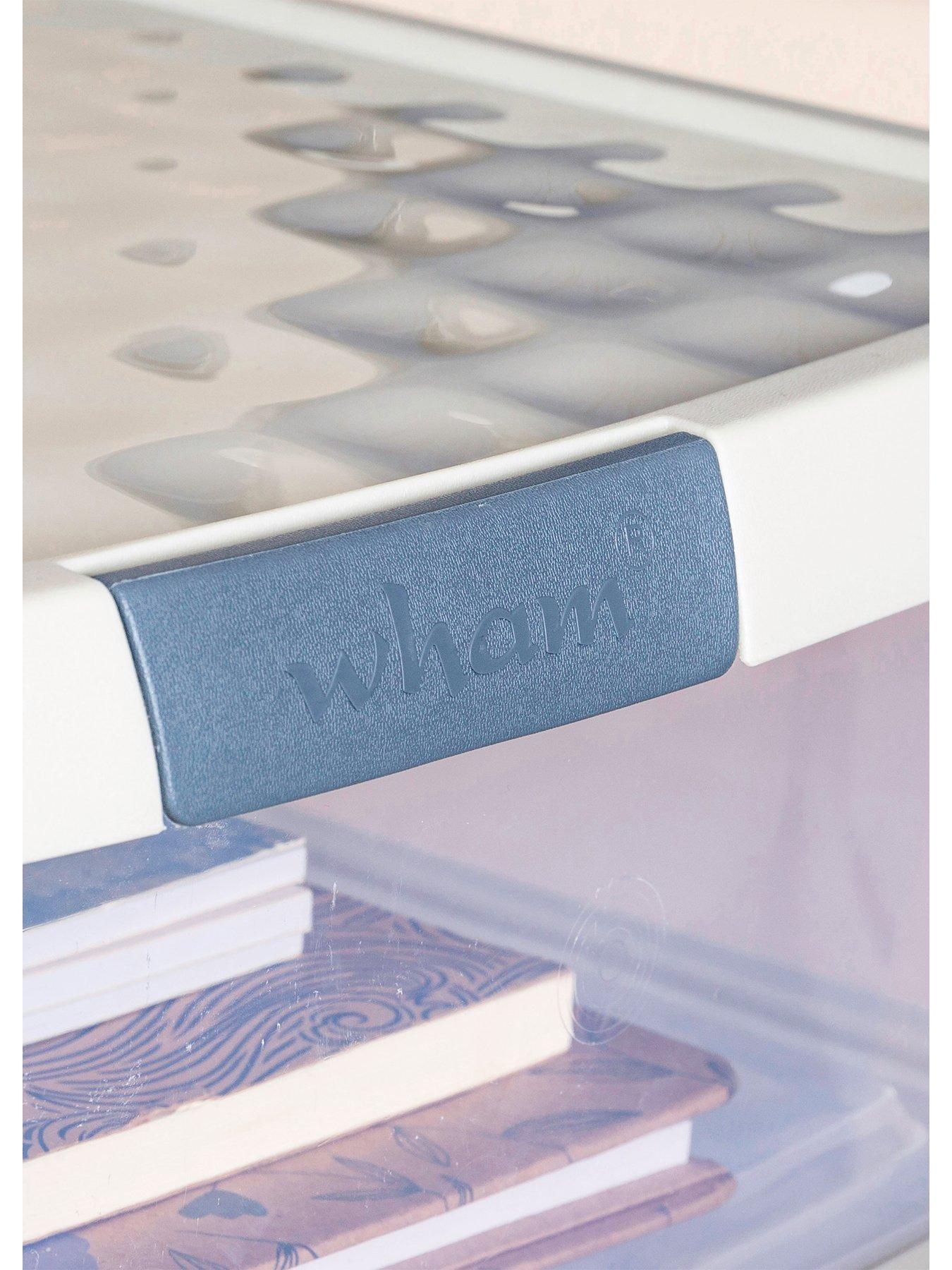 Image 4 of 6 of Wham Set of 3 62L Clip Top Rectangular Box &amp; Lid