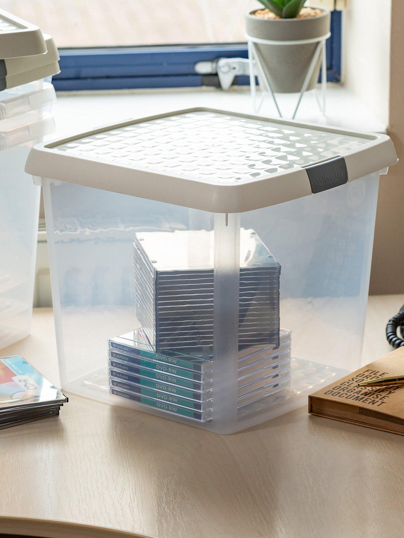 Image 1 of 6 of Wham Set of 4 14L Clip Top Square Box &amp; Lid
