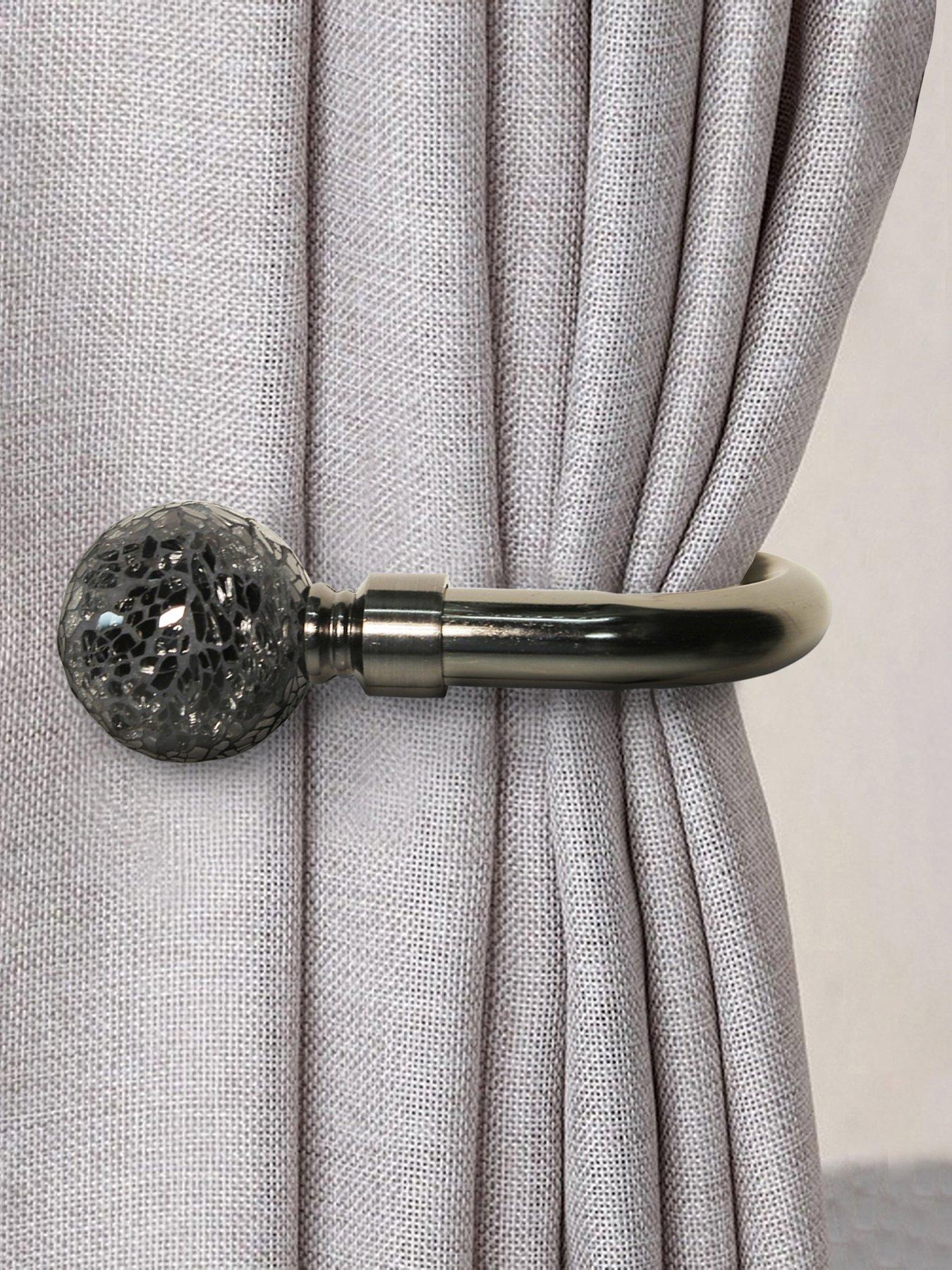 Image 1 of 6 of Very Home Crackle Glass Finial&nbsp;Holdback