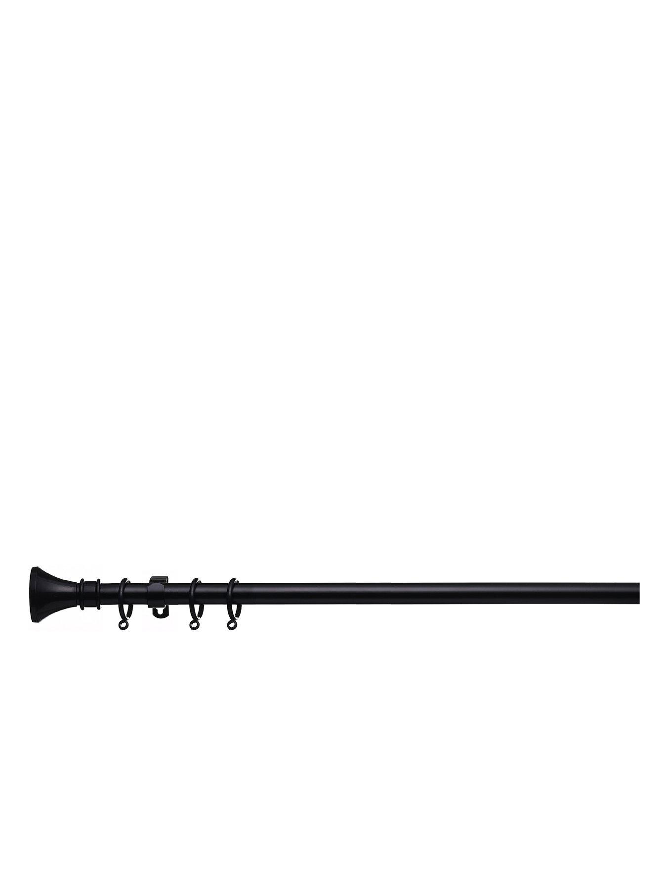 undefined Value Trumpet Finial 19 mm Extendable Curtain Pole