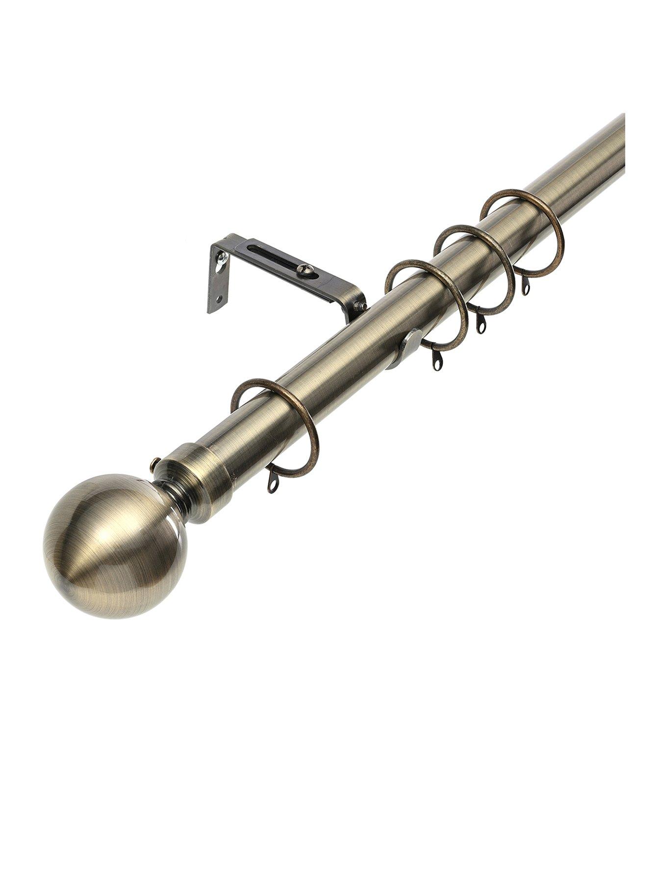 undefined Ball Finial 28 mm Extendable Curtain Pole