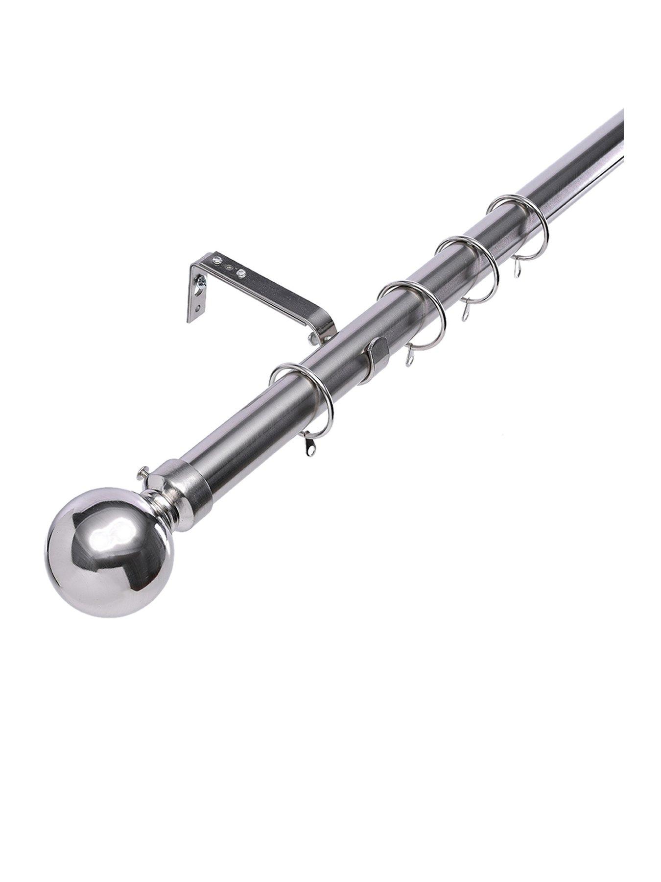undefined Ball Finial 28 mm Extendable Curtain Pole
