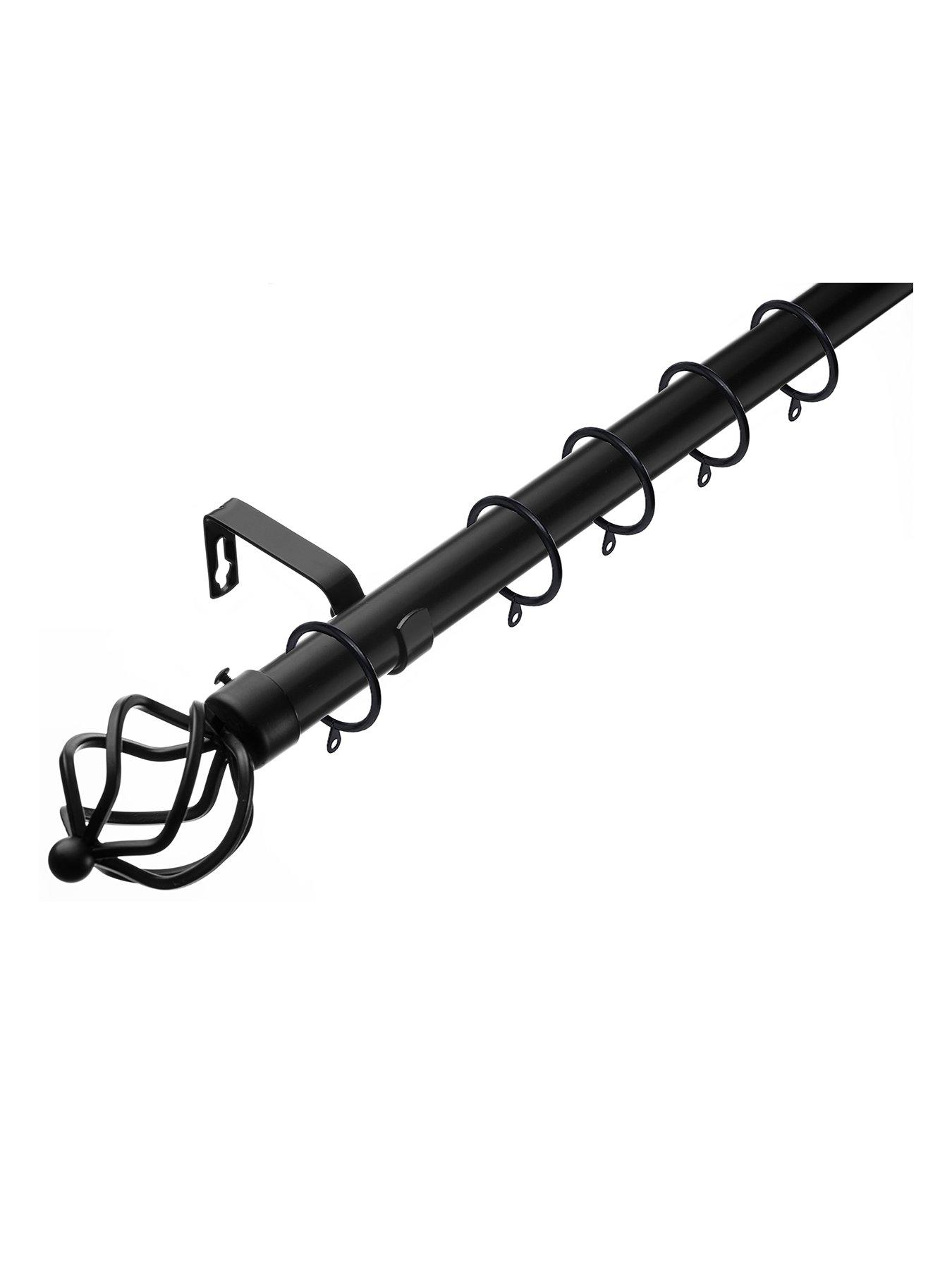 The Very Collection Metal Cage Finial 28 mm Extendable Curtain Pole
