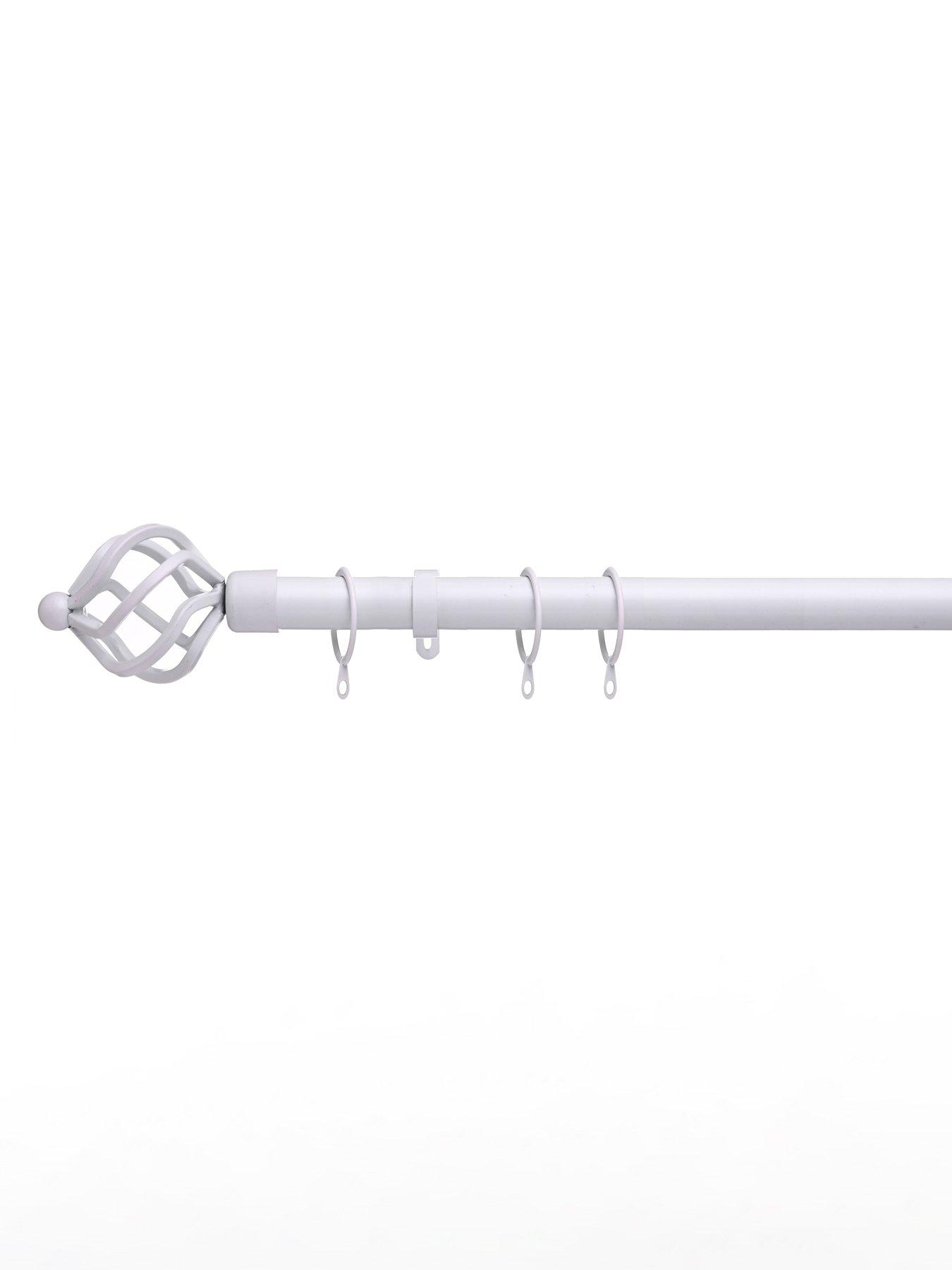Very Home Metal Cage Finial 28 mm Extendable Curtain Pole