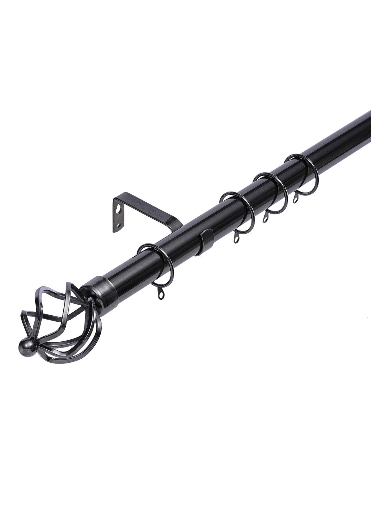 The Very Collection Metal Cage Finial 28 mm Extendable Curtain Pole