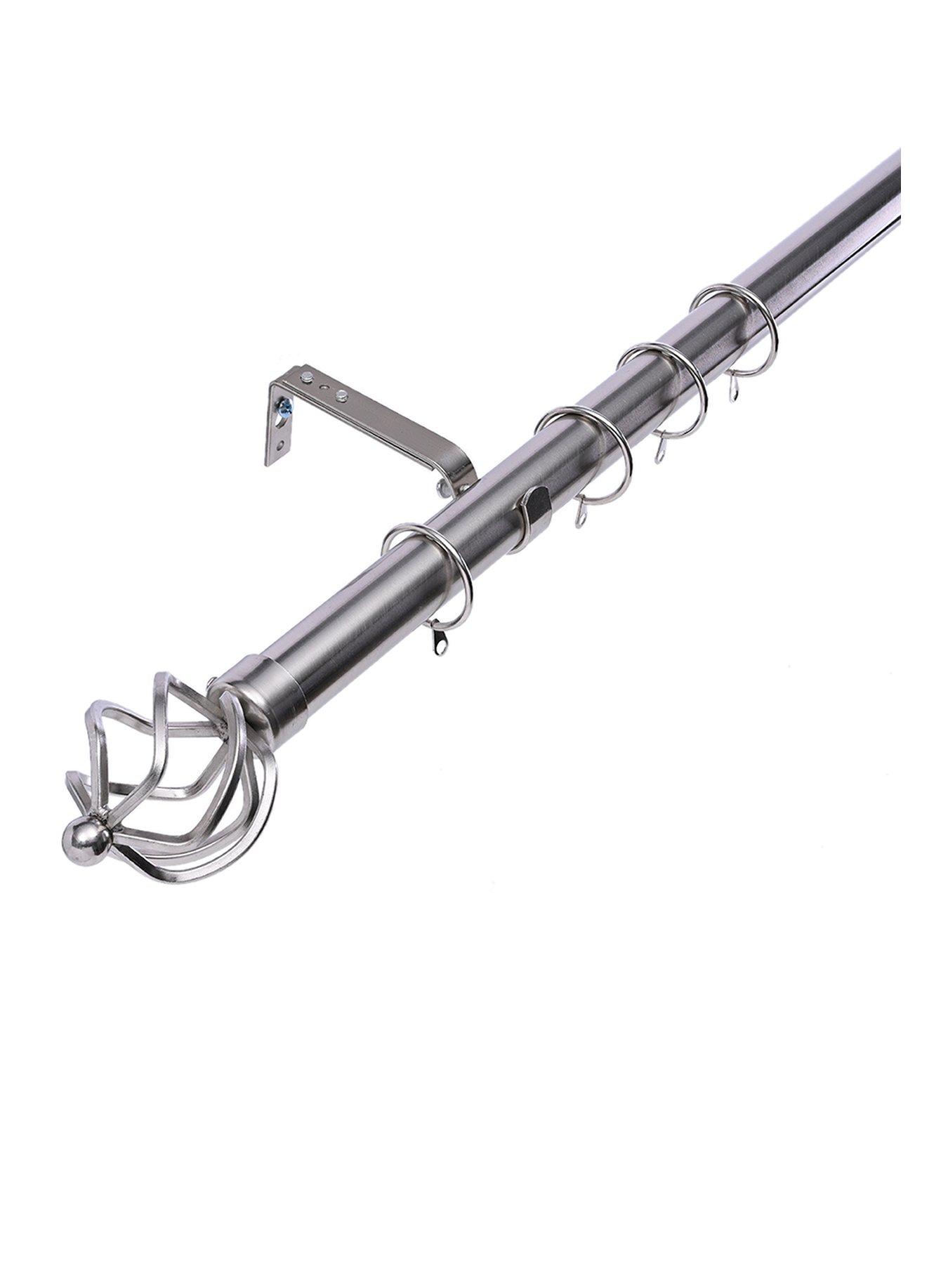 Image 1 of 7 of Very Home Metal Cage Finial 28 mm Extendable Curtain Pole