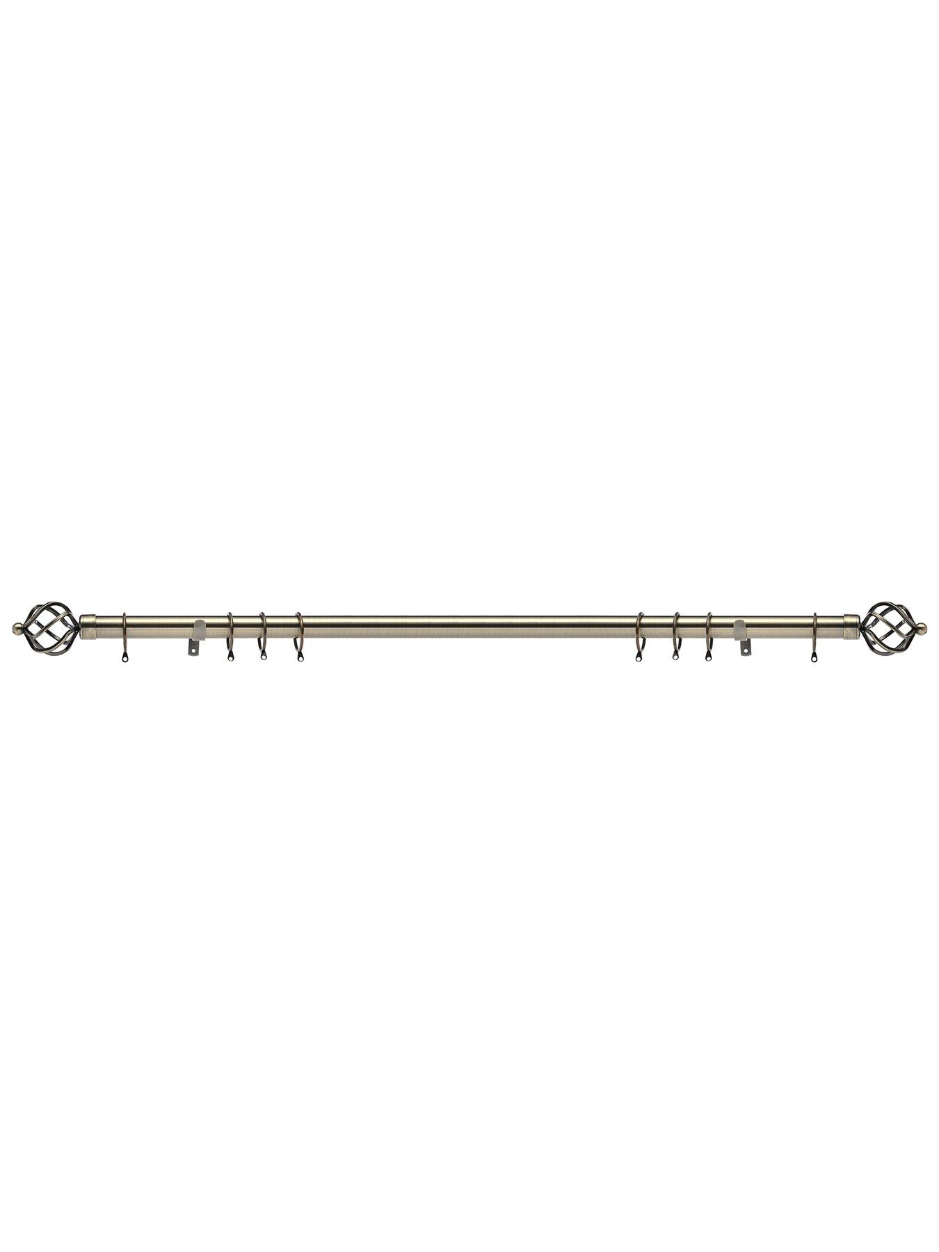 Image 3 of 7 of Very Home Metal Cage Finial 28 mm Extendable Curtain Pole