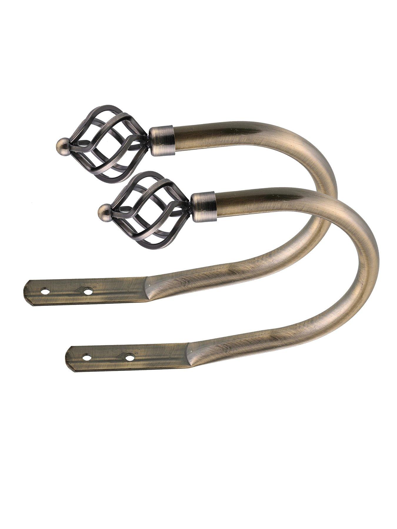 The Very Collection Metal Cage Finial Curtain Holdbacks