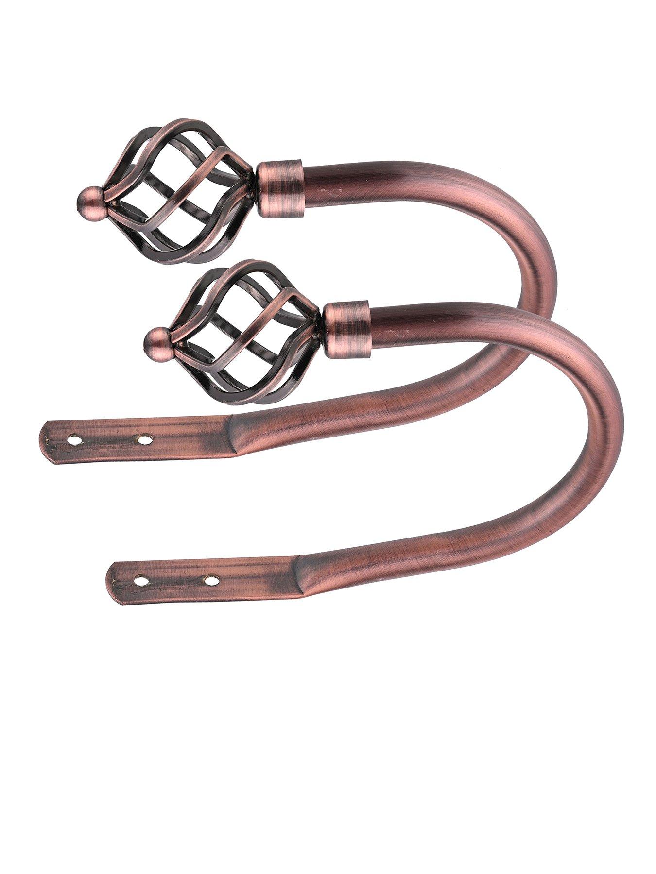 Very Home Metal Cage Finial Curtain Holdbacks