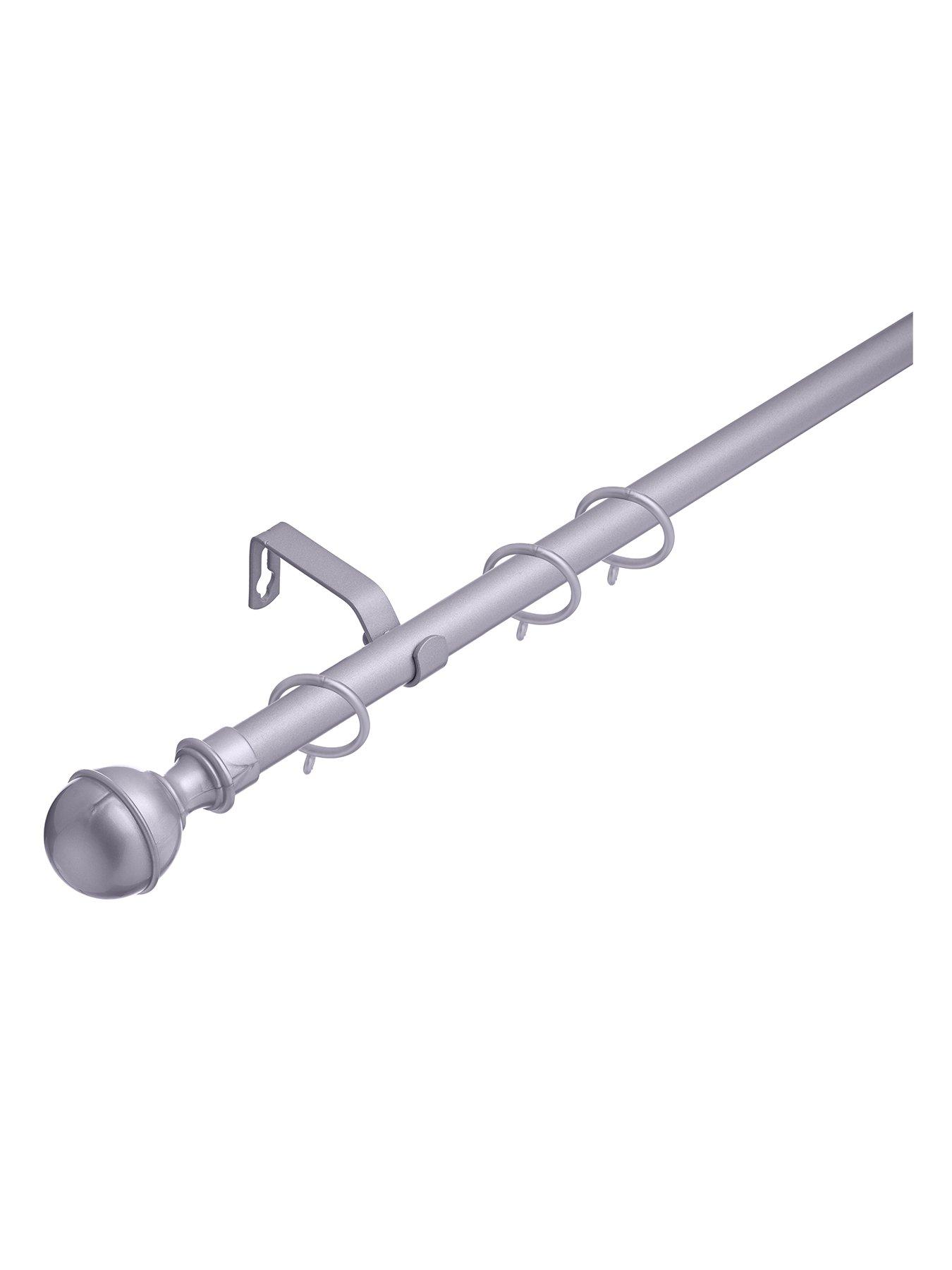 undefined Value Ball Finial 19 mm Extendable Curtain Pole