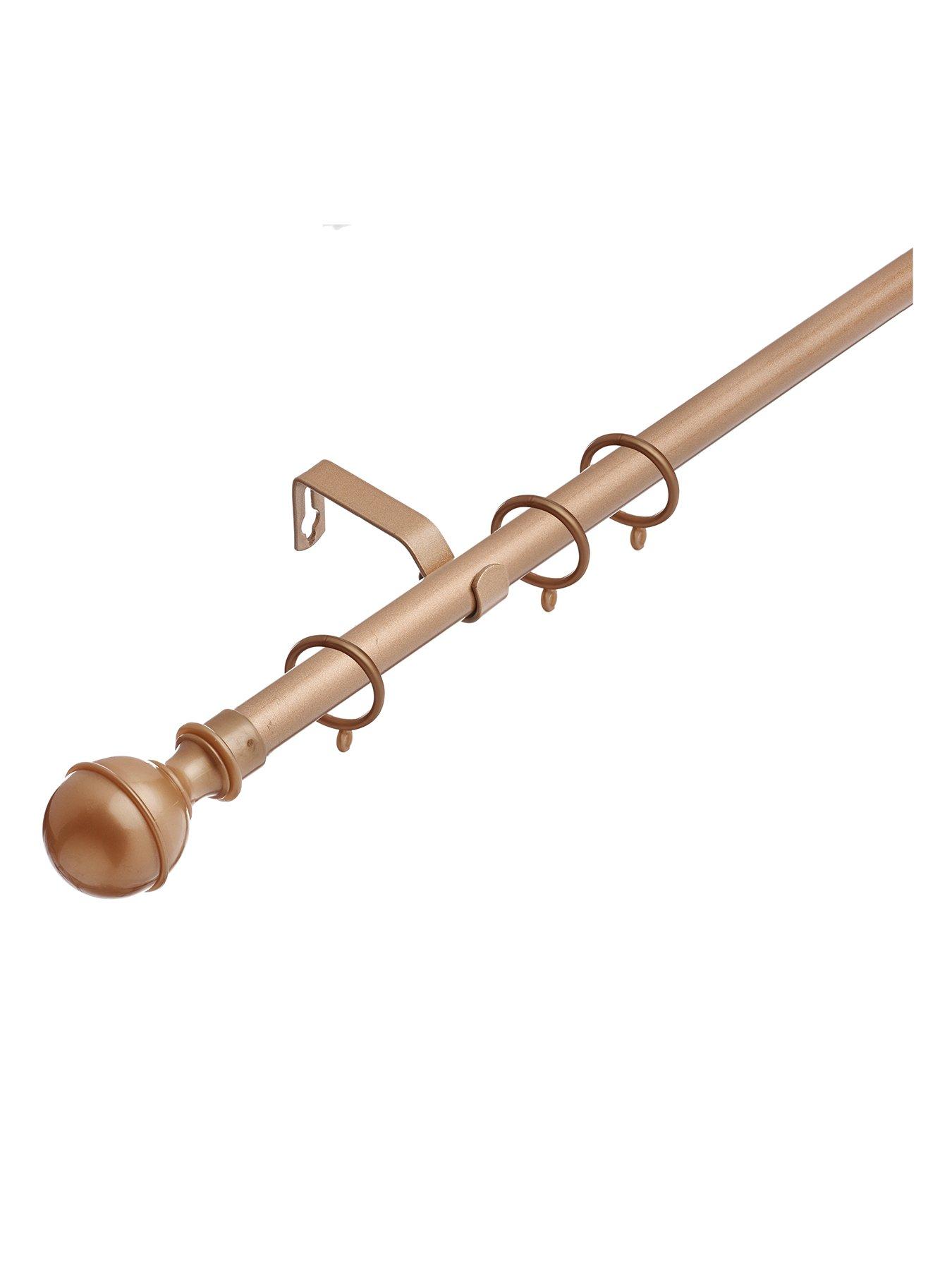 undefined Value Ball Finial 19 mm Extendable Curtain Pole