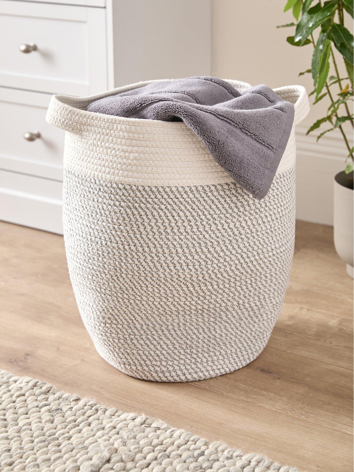 very-home-two-tone-laundry-basket