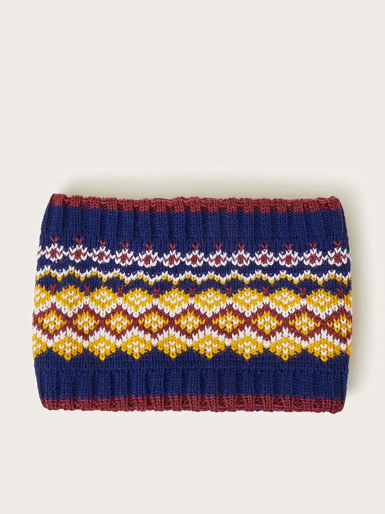 undefined Girls Fair Isle Knitted Snood - Multi